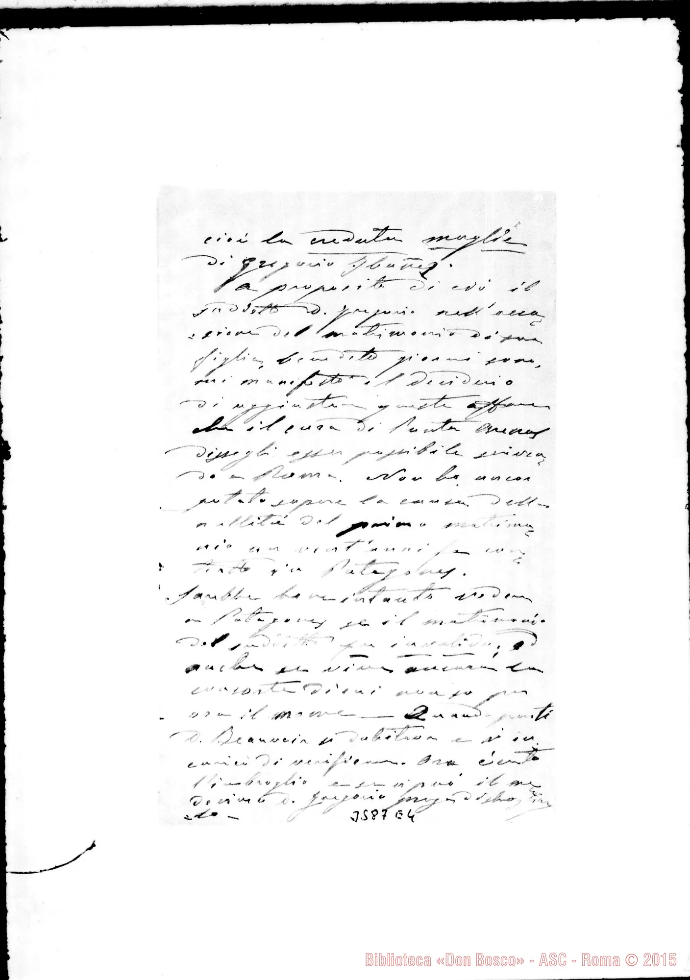 Fotogramma E 4 — Don Angelo Savio-Monsignore. Santa Cruz, 29-12-1886