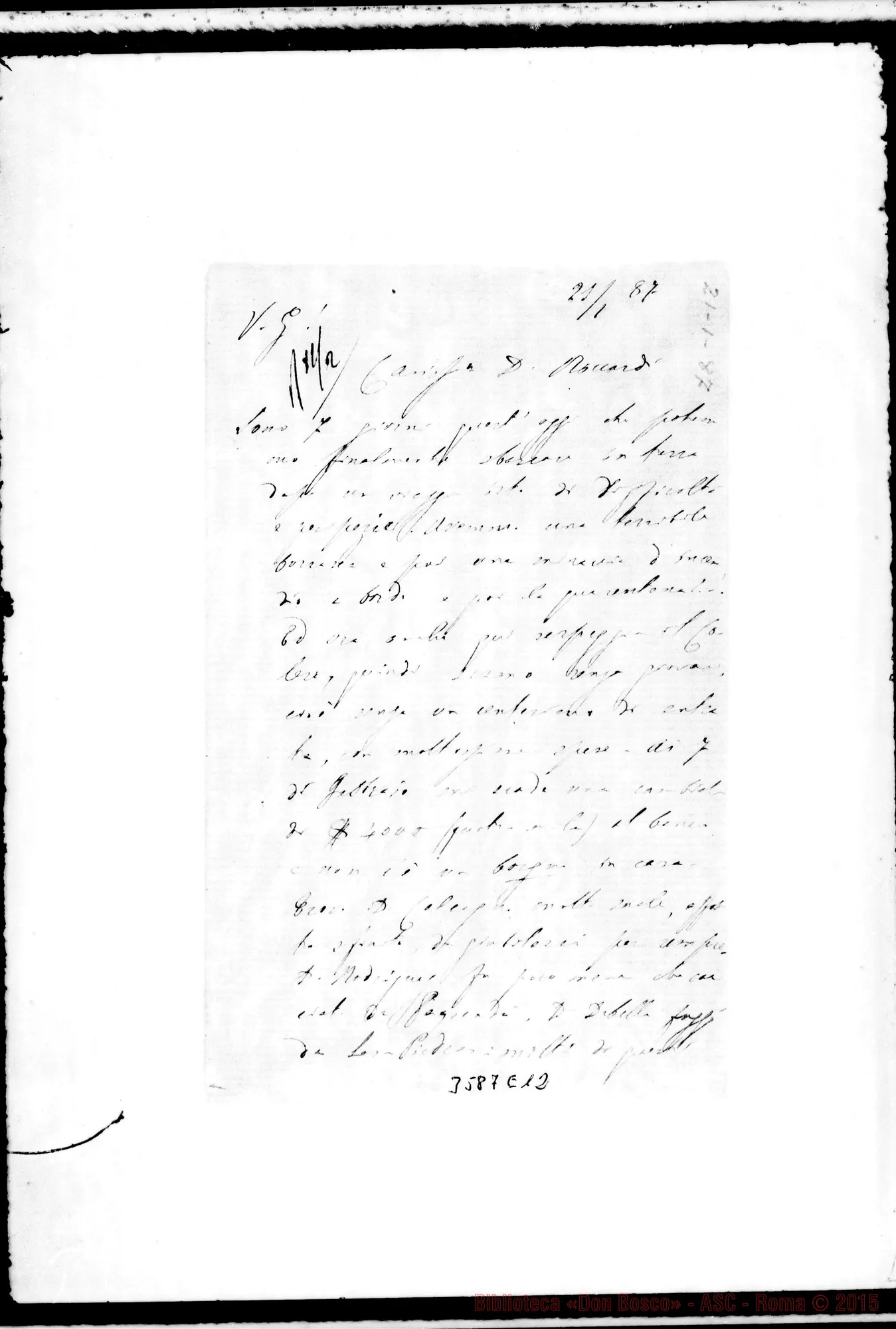 Fotogramma E 12 — Don Lasagna-Don Riccardi, il 21-01-1887