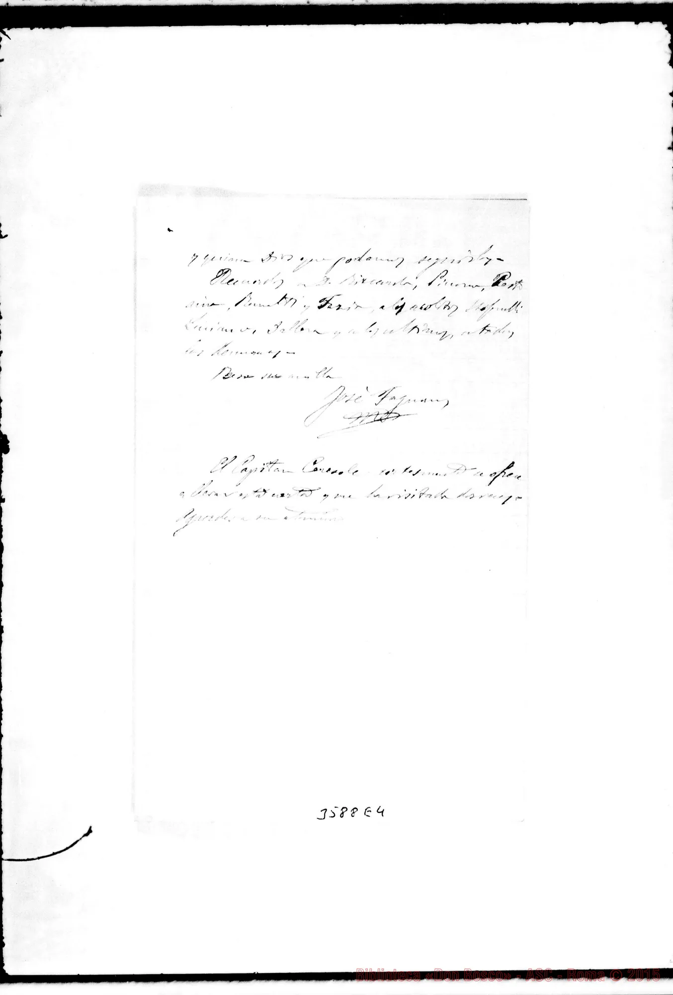 Fotogramma E 4 — Don Fagnano-Monsignore. Puntarenas, 7-08-1887