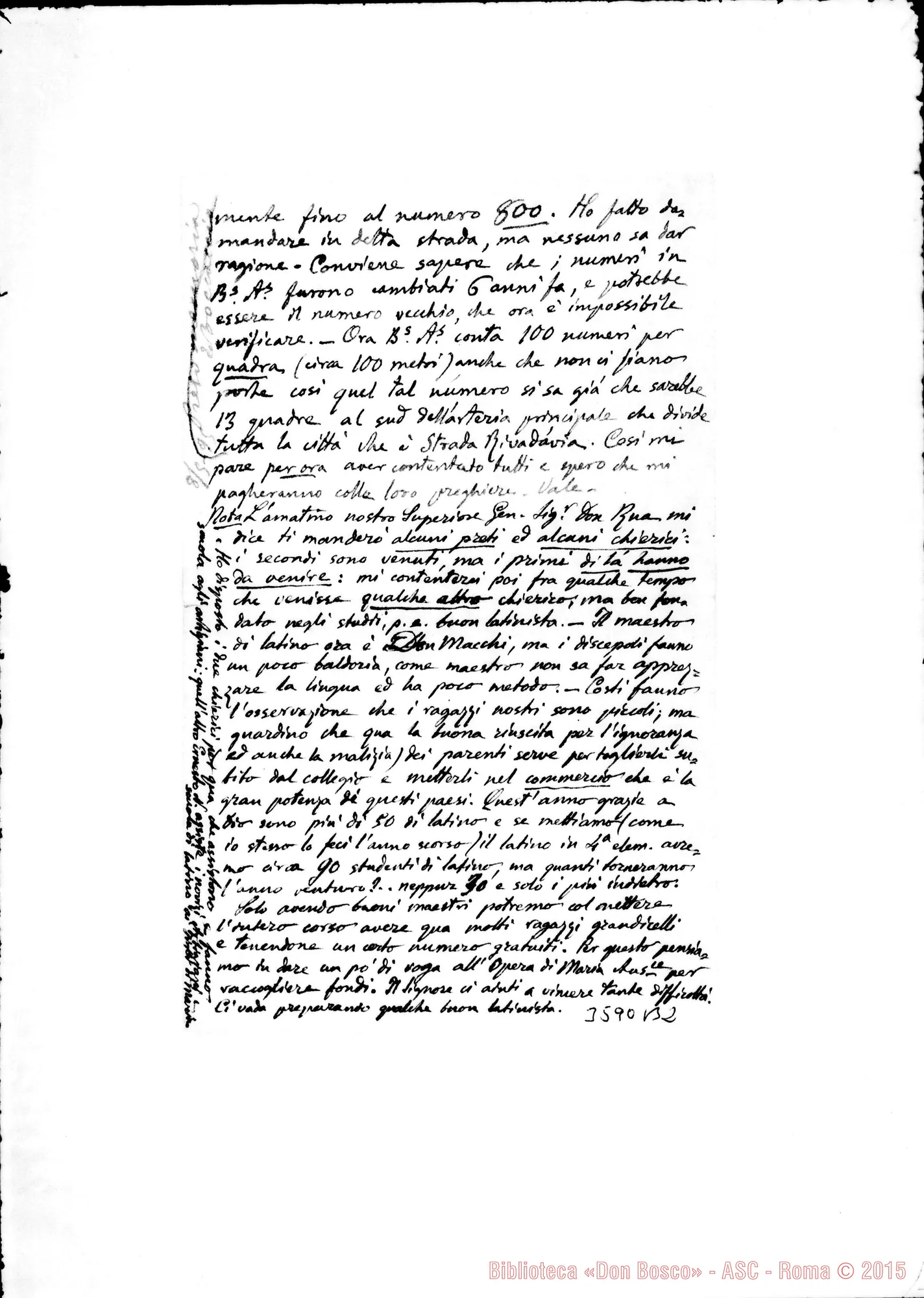 Fotogramma B 2 — Don Vespignani Giuseppe-Don Barberis. Buenos A., 27 E 29 marzo 1895