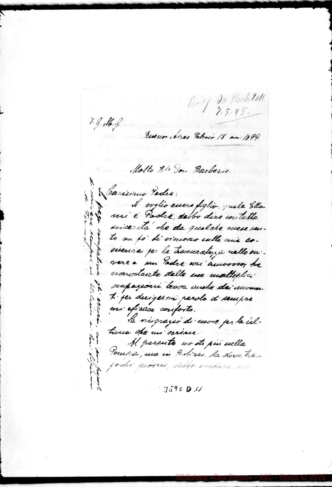 Fotogramma D 11 — Don Cynalewski Stanislao-Don Barberis. Buenos A., 18-02-1899