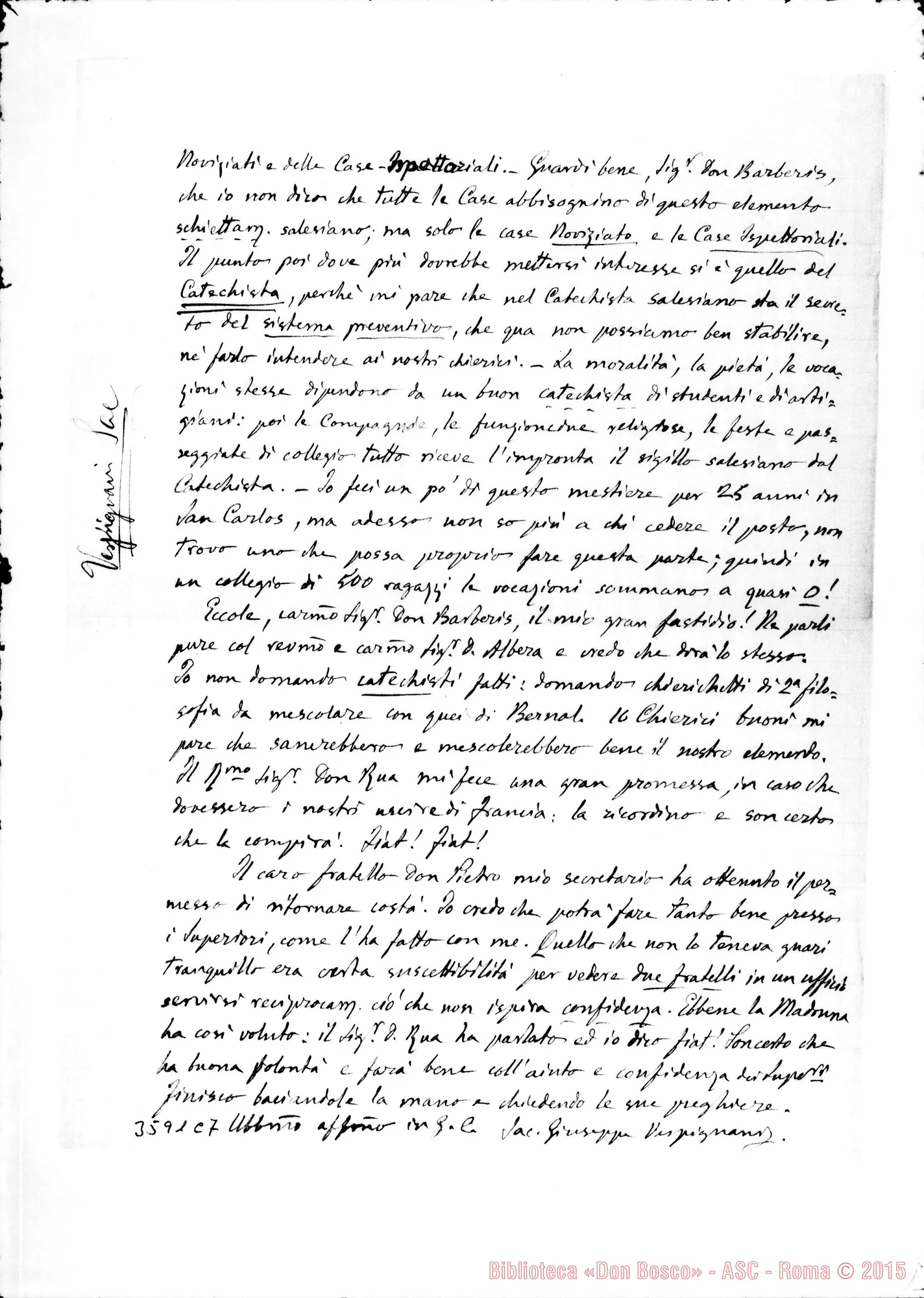 Fotogramma C 7 — Don Vespignani Giuseppe-Don Barberis. Buenos A., 7-09-1903