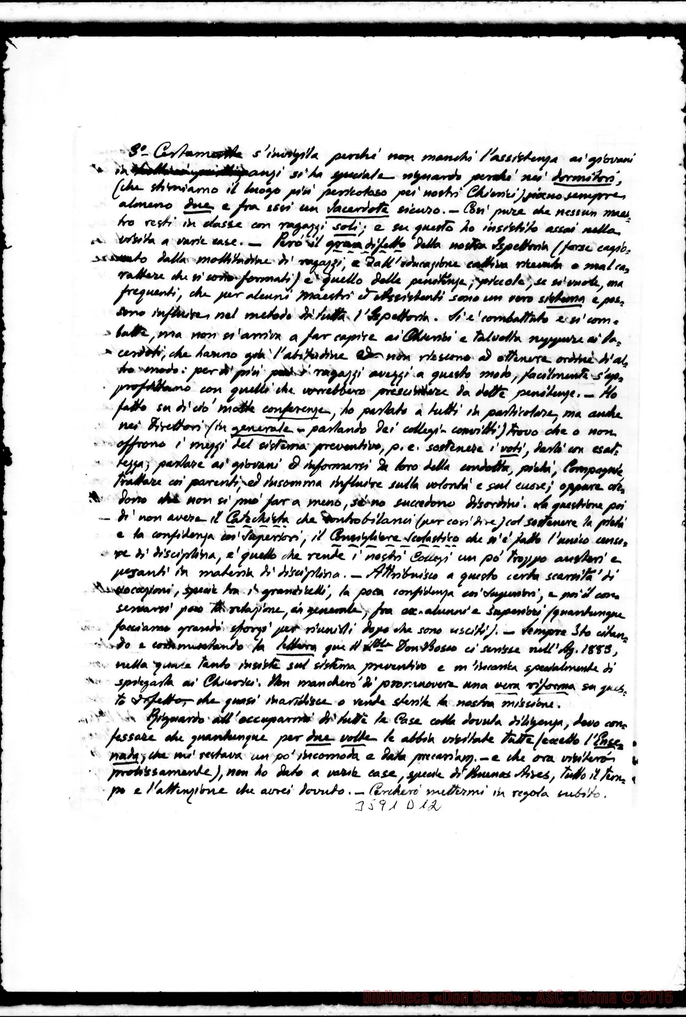 Fotogramma D 12 — Dori Vespignani Giuseppe-Don Albera. Buenos A., 19-09-1907