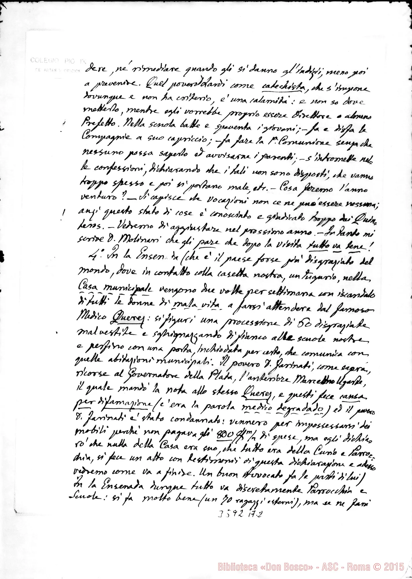 Fotogramma A 2 — Don Vespignani Giuseppe-Don Rua. Buenos A., 21-09-1908