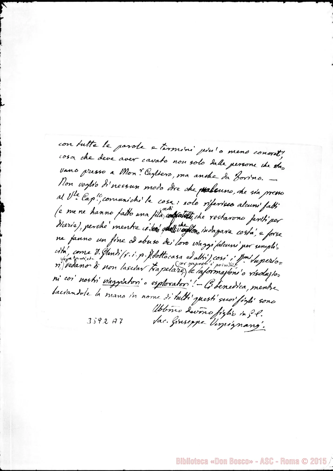 Fotogramma A 7 — Don Vespignani Giuseppe-Don Rua. Buenos A., 30-10-1908