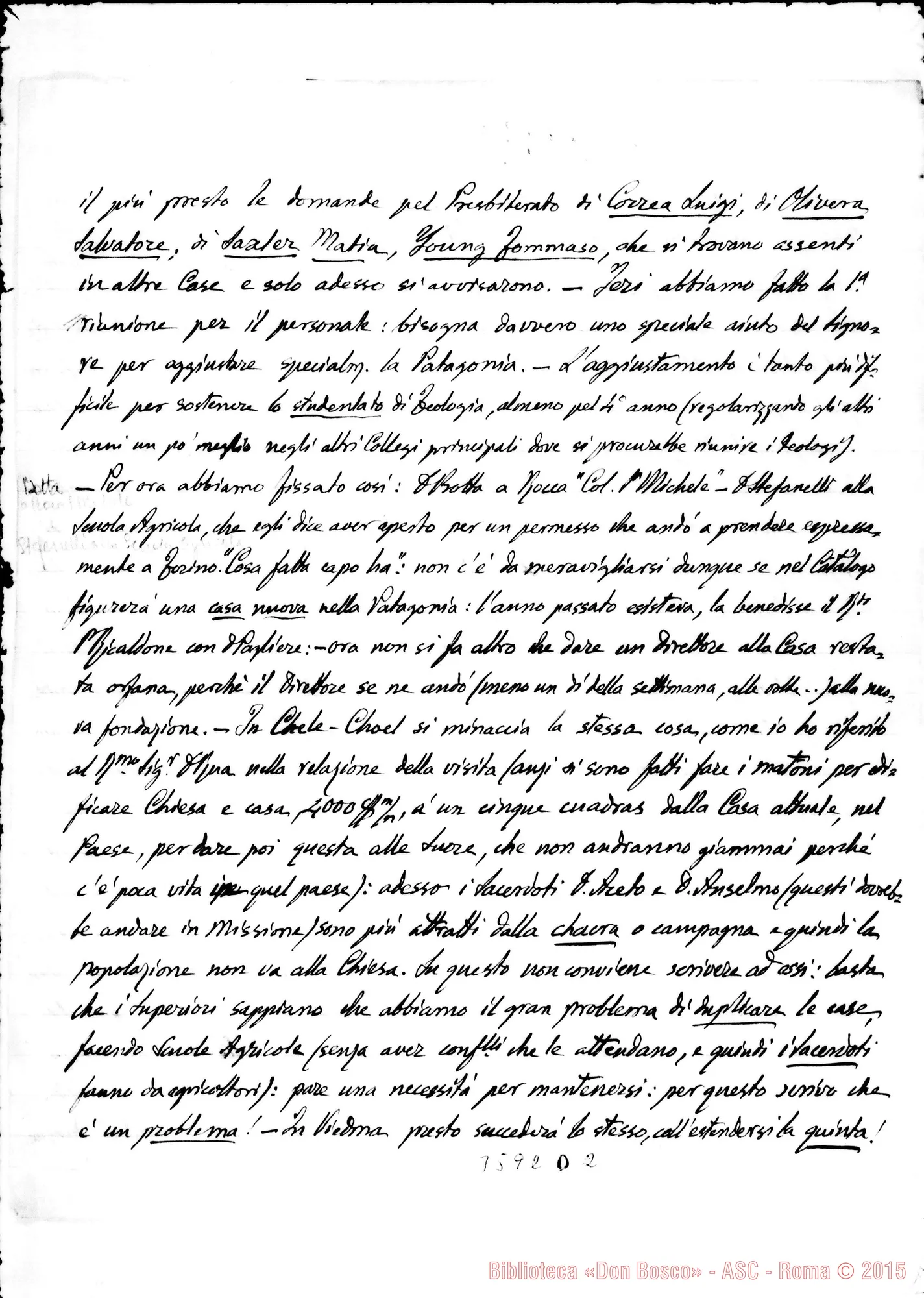 Fotogramma D 2 — Don Vespignani Giuseppe-Don Gusmano. Buenos A., 8-01-1910