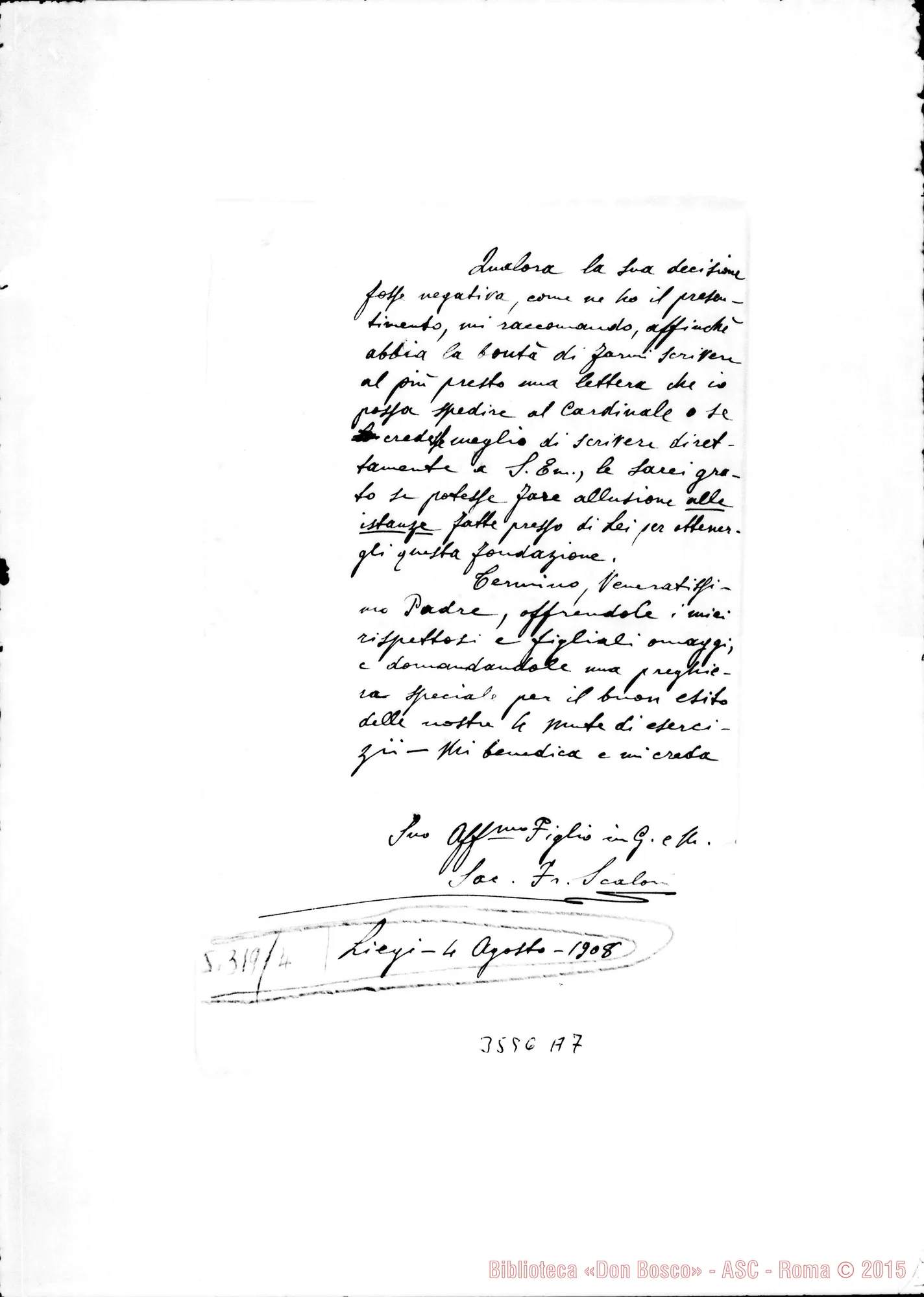 Fotogramma A 7 — Don Scaloni-Don Rua. Liegi, 4-08-1908