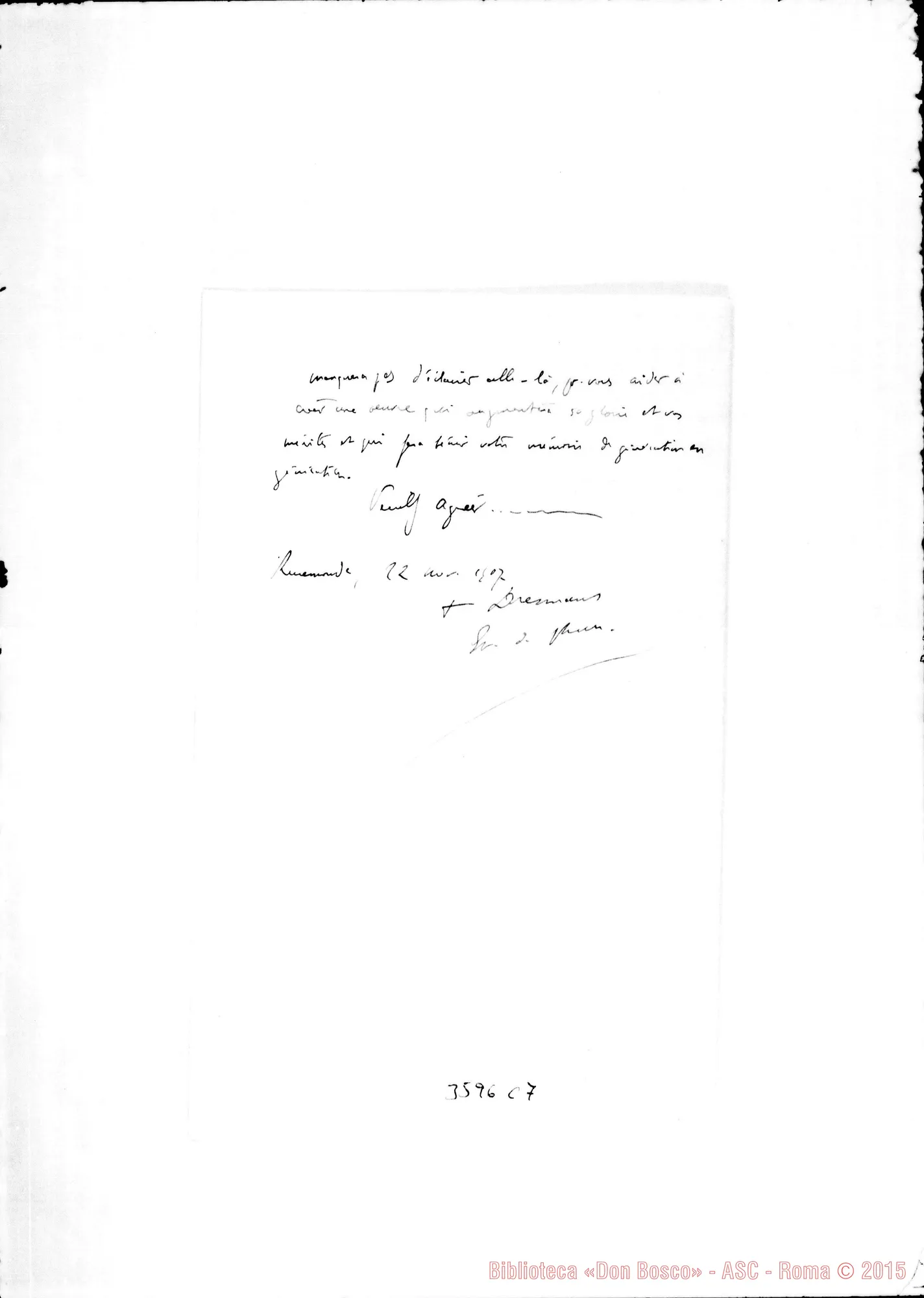 Fotogramma C 7 — Copia di lettere 22-11 E 3-12 del 1907