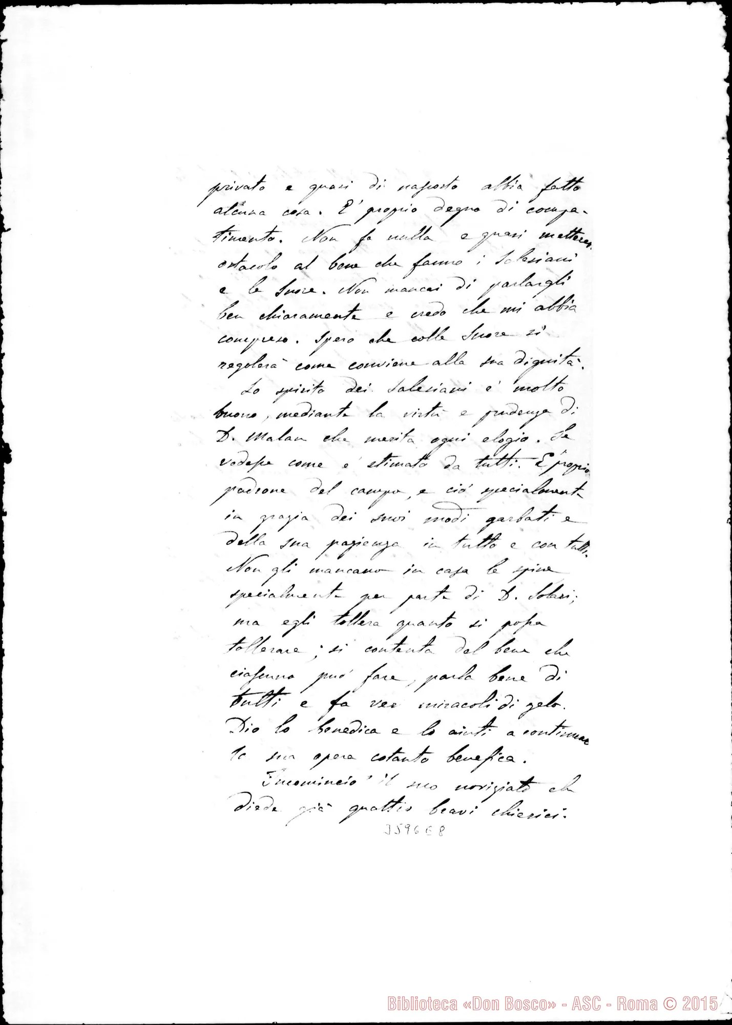Fotogramma E 8 — Don Paolo Albera-Mons. Cagliero. Dall’Italia, 13-07-1901