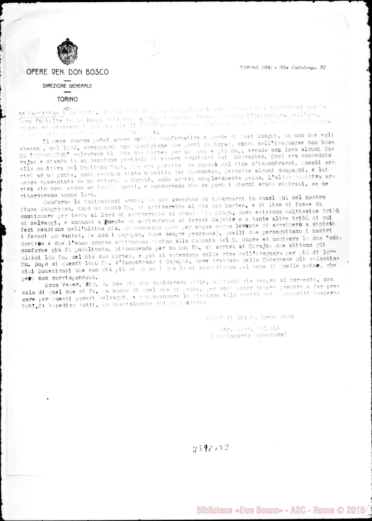 Fotogramma B 2 — Don Giovanni Balzola-Bollettino Salesiano, il 15-08-1909