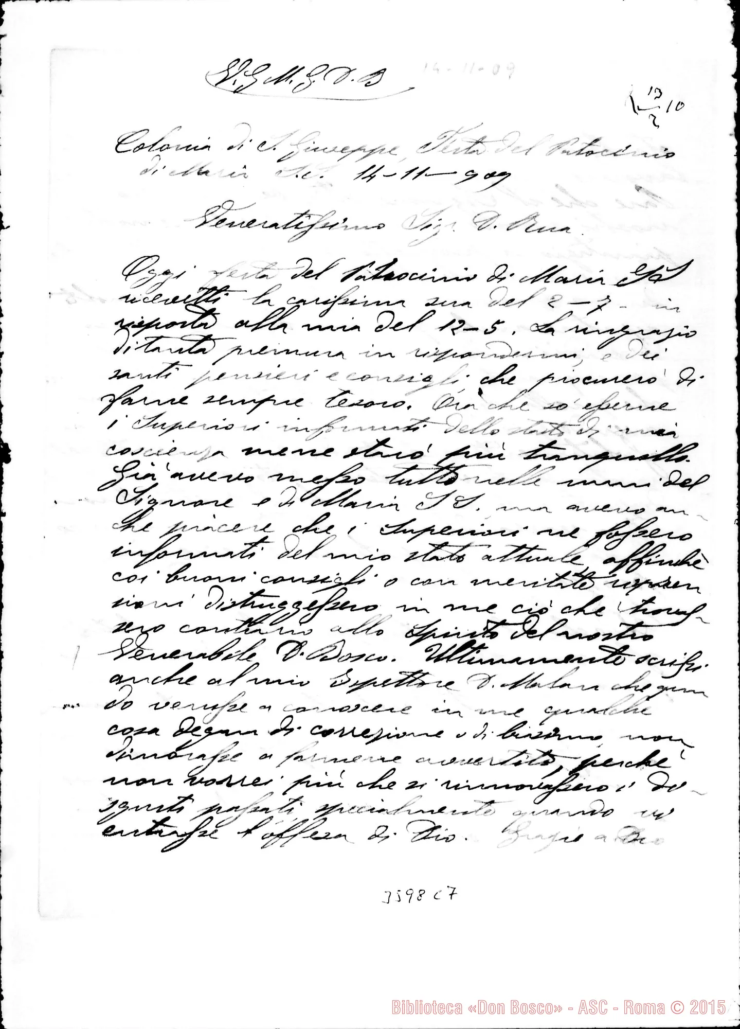 Fotogramma C 7 — Don Giovanni Balzola-Don Rua. Colonia S. Giuseppe, 14-11-1909