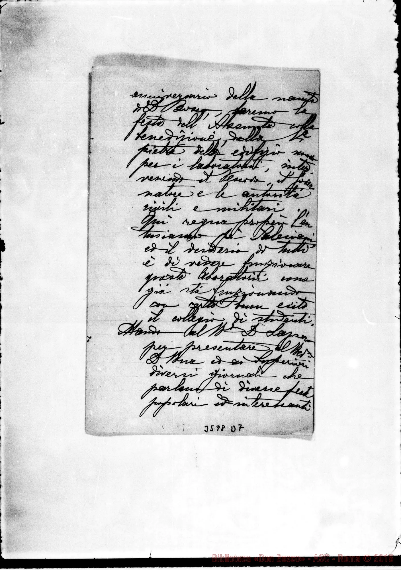 Fotogramma D 7 — Brasile-Recife: Don Lorenzo Giordano-Don Barberis. Pernambuco, 1-08-1895