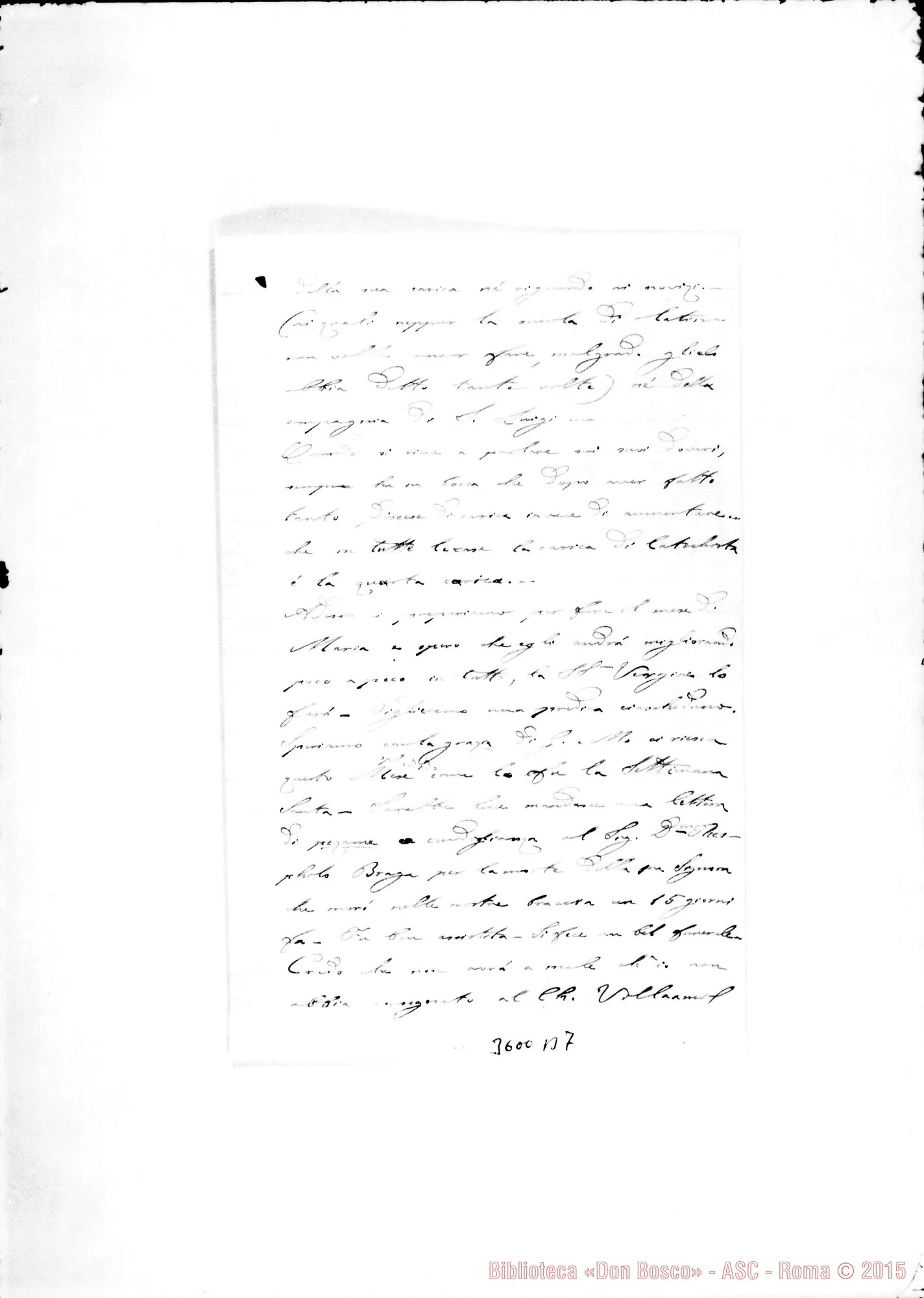 Fotogramma B 7 — Don Carlo Peretto-Ispettore. Lorena, 24-04-1891