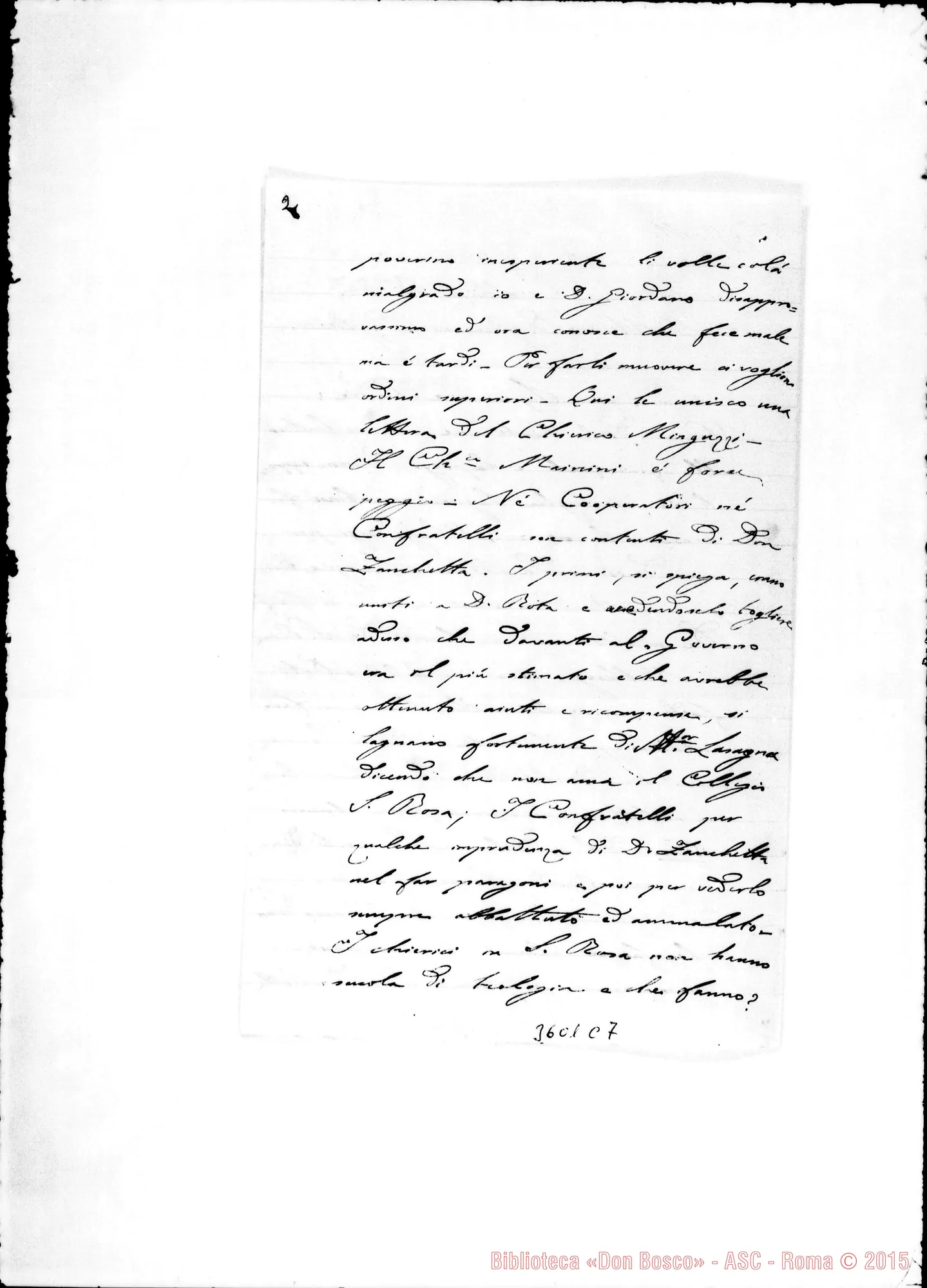 Fotogramma C 7 — Don Carlo Peretto-Mons. Cagliero. Senza data