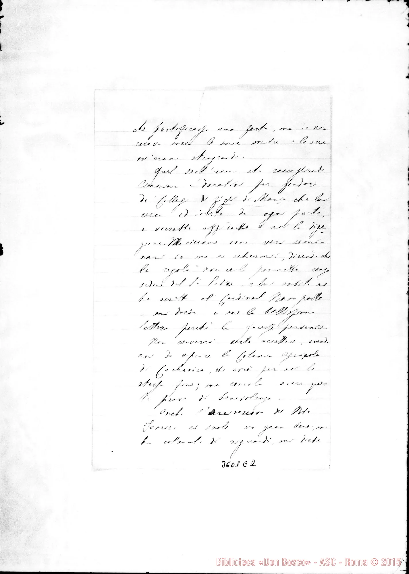 Fotogramma E 2 — Mons. Luigi Lasagna-Amat.mo Padre. Guaratingueta, 23-10-1894 Autogr. Rua
