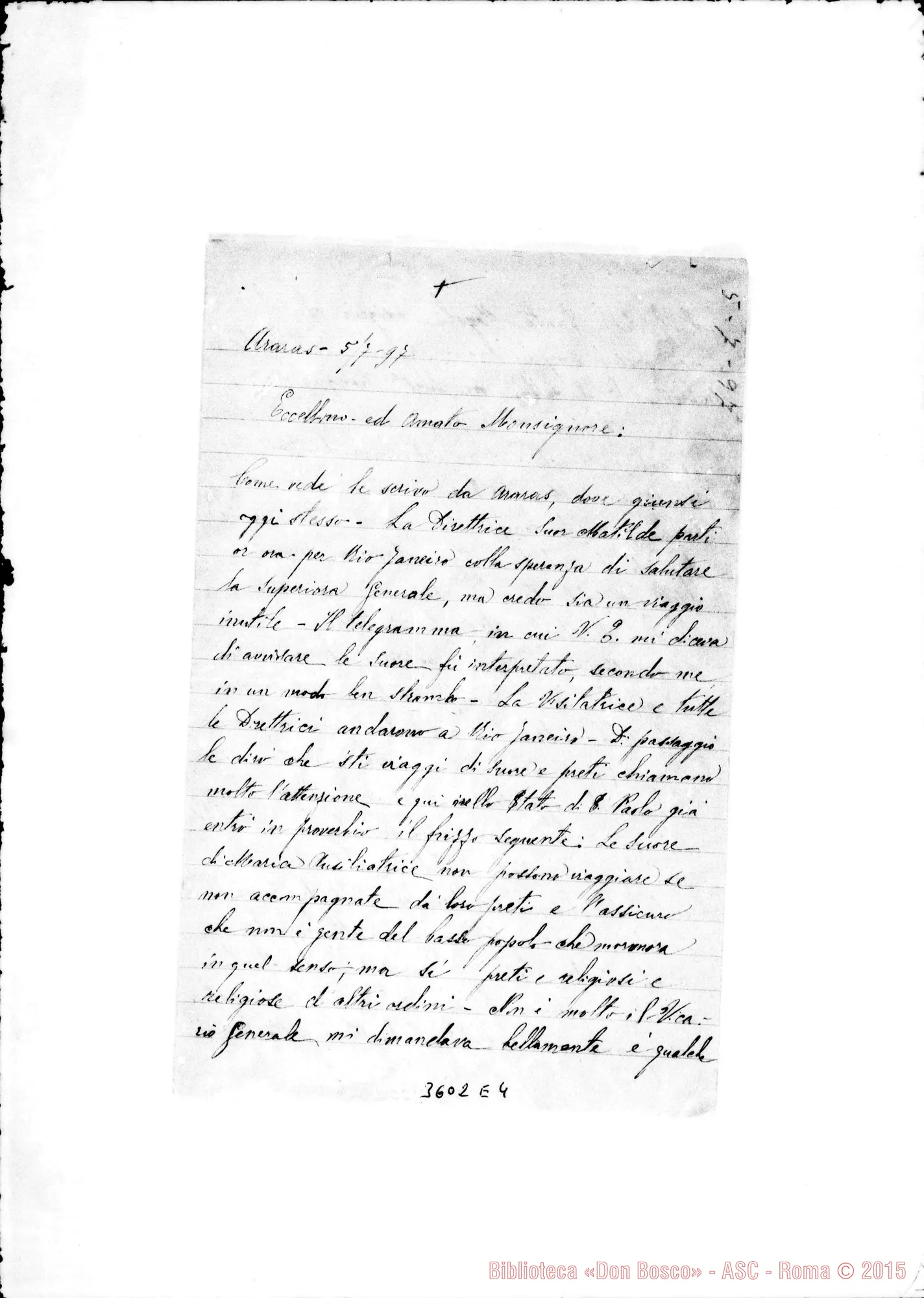 Fotogramma E 4 — Don Foglino Michele-Monsignore. Ararás, 5-07-1897