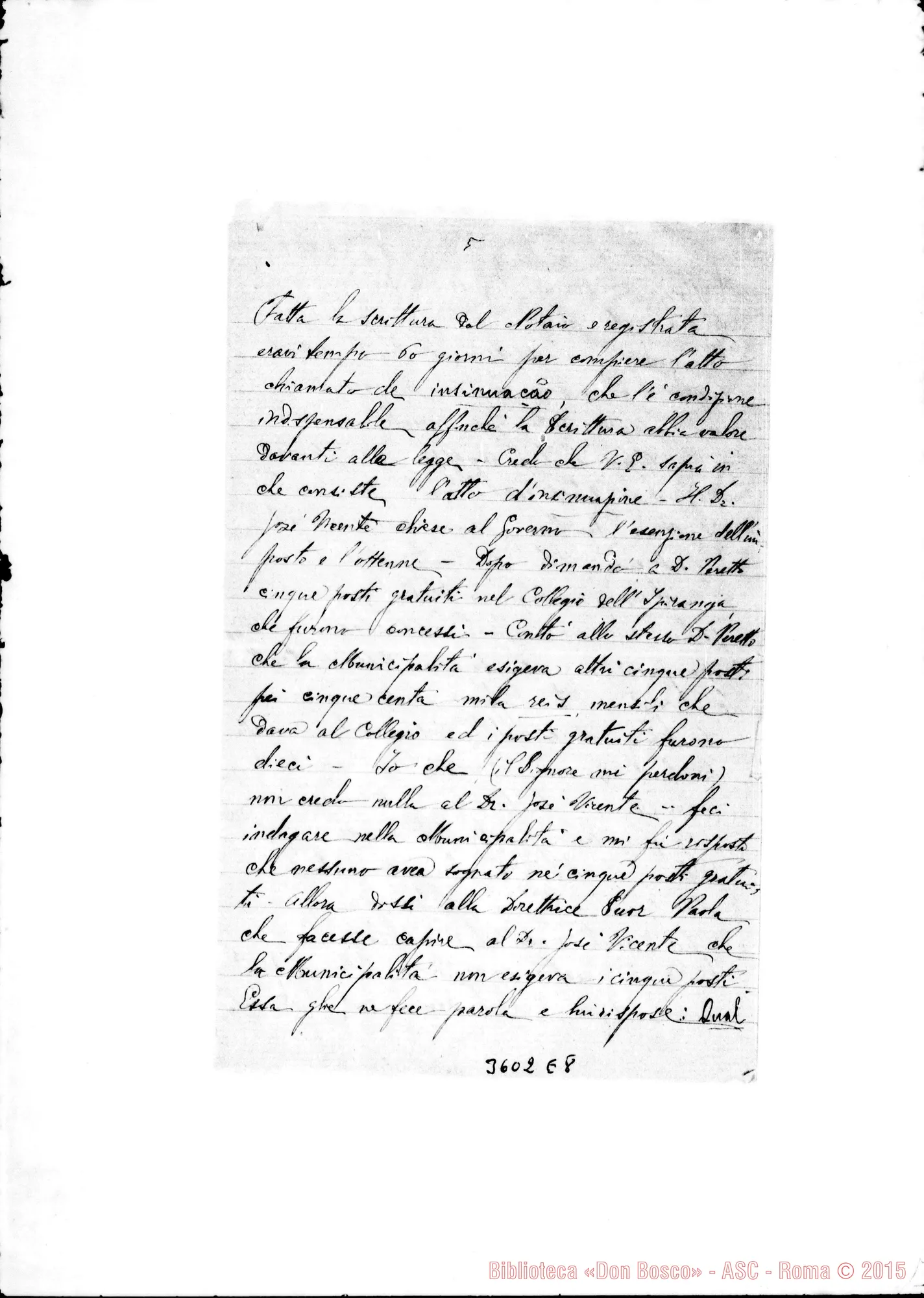 Fotogramma E 8 — Don Foglino Michele-Monsignore. Ararás, 5-07-1897