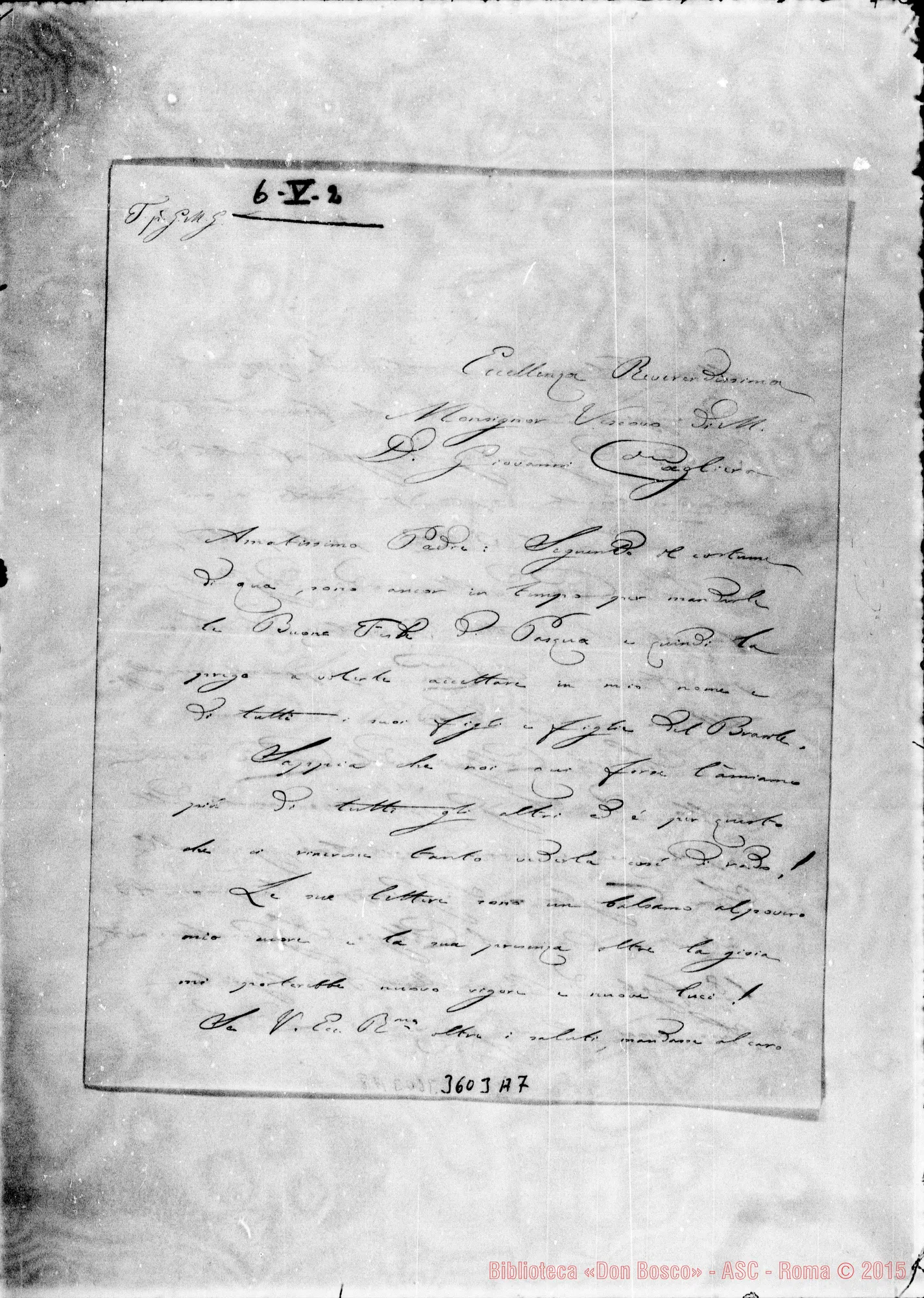 Fotogramma A 7 — Don Carlo Peretto-Mons. Cagliero. Senza data