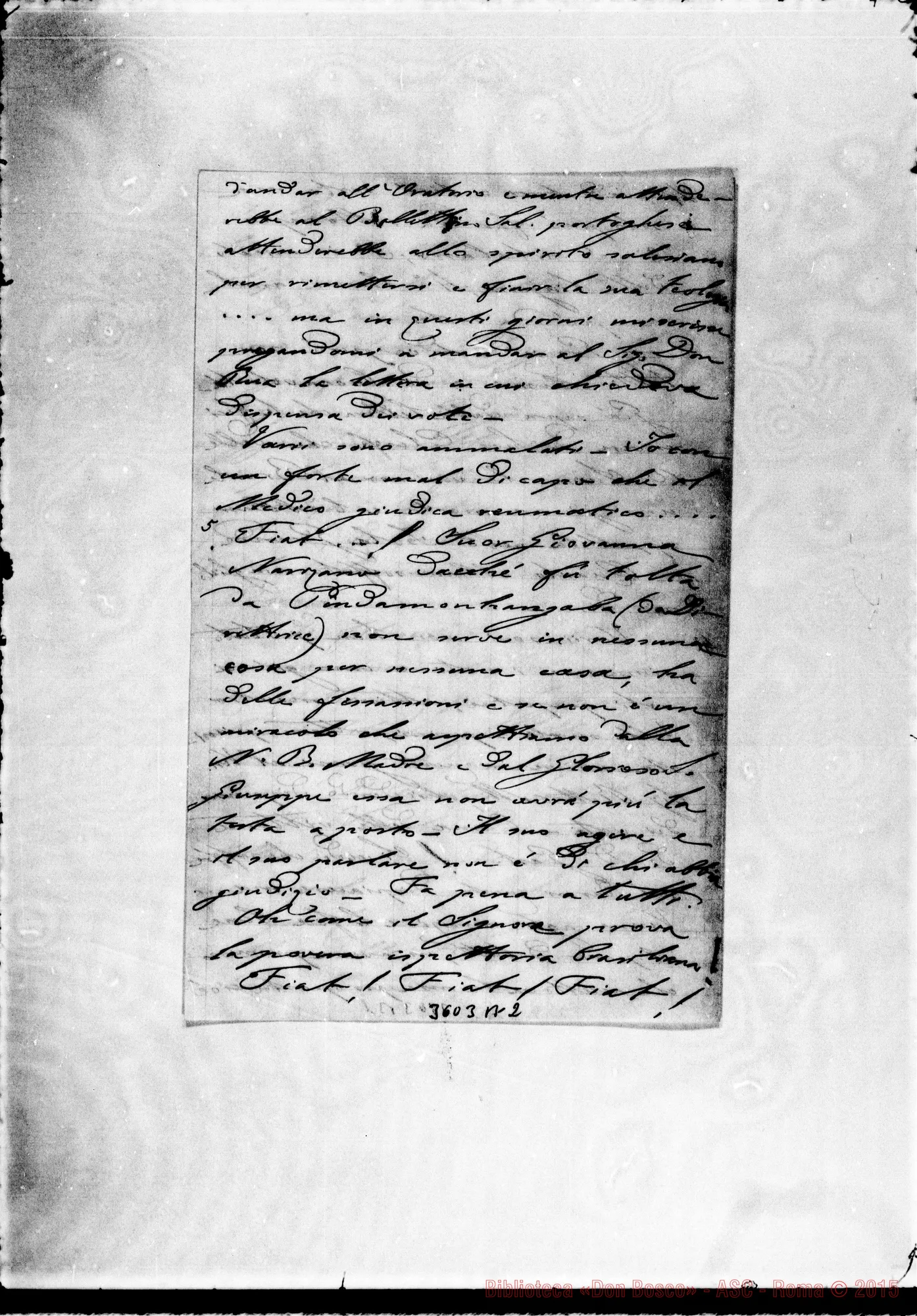 Fotogramma B 2 — Don Carlo Peretto-Mons. Cagliero. Guaratinguetà, 21-02-1898