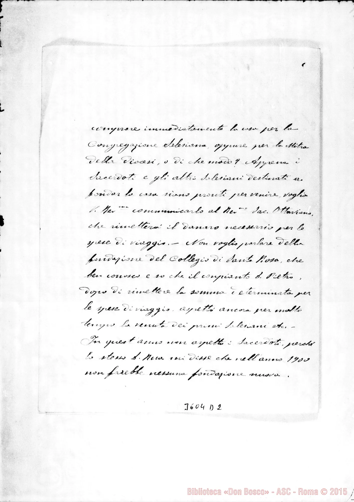 Fotogramma D 2 — Claudio, vesc. di Rio Grande-Don Peretto. Porto Alegre, 12-05-1900