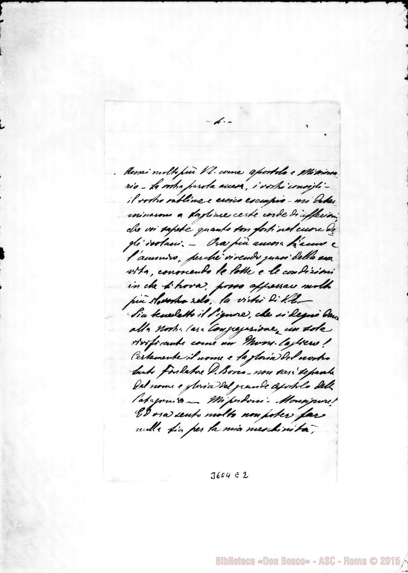 Fotogramma E 2 — Don Filippo Pappalardo-Mons. Cagliero. Coxipó, 12-12-1900