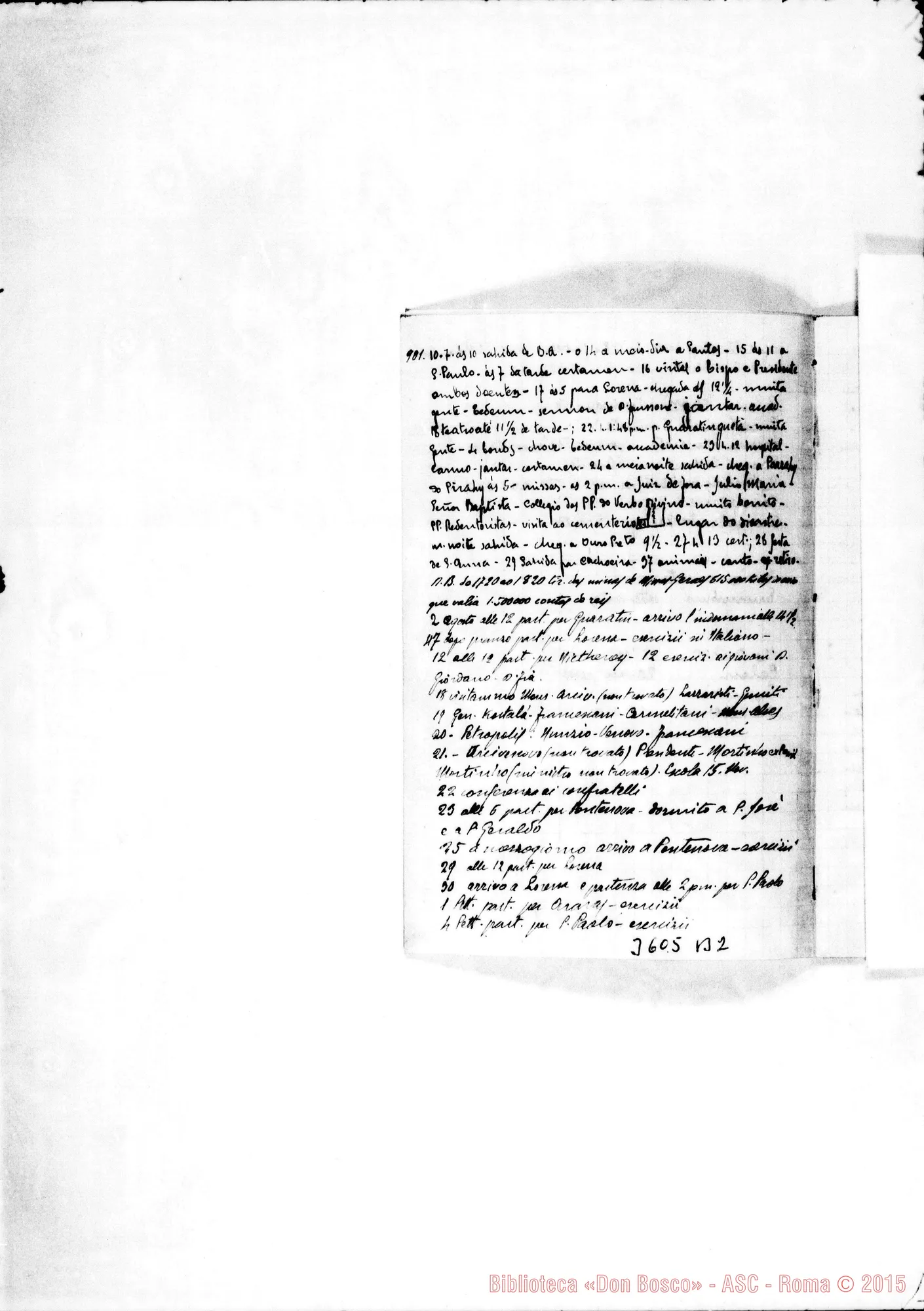 Fotogramma B 2 — Don Gusmano Calogero: notizie sulle case del Brasile