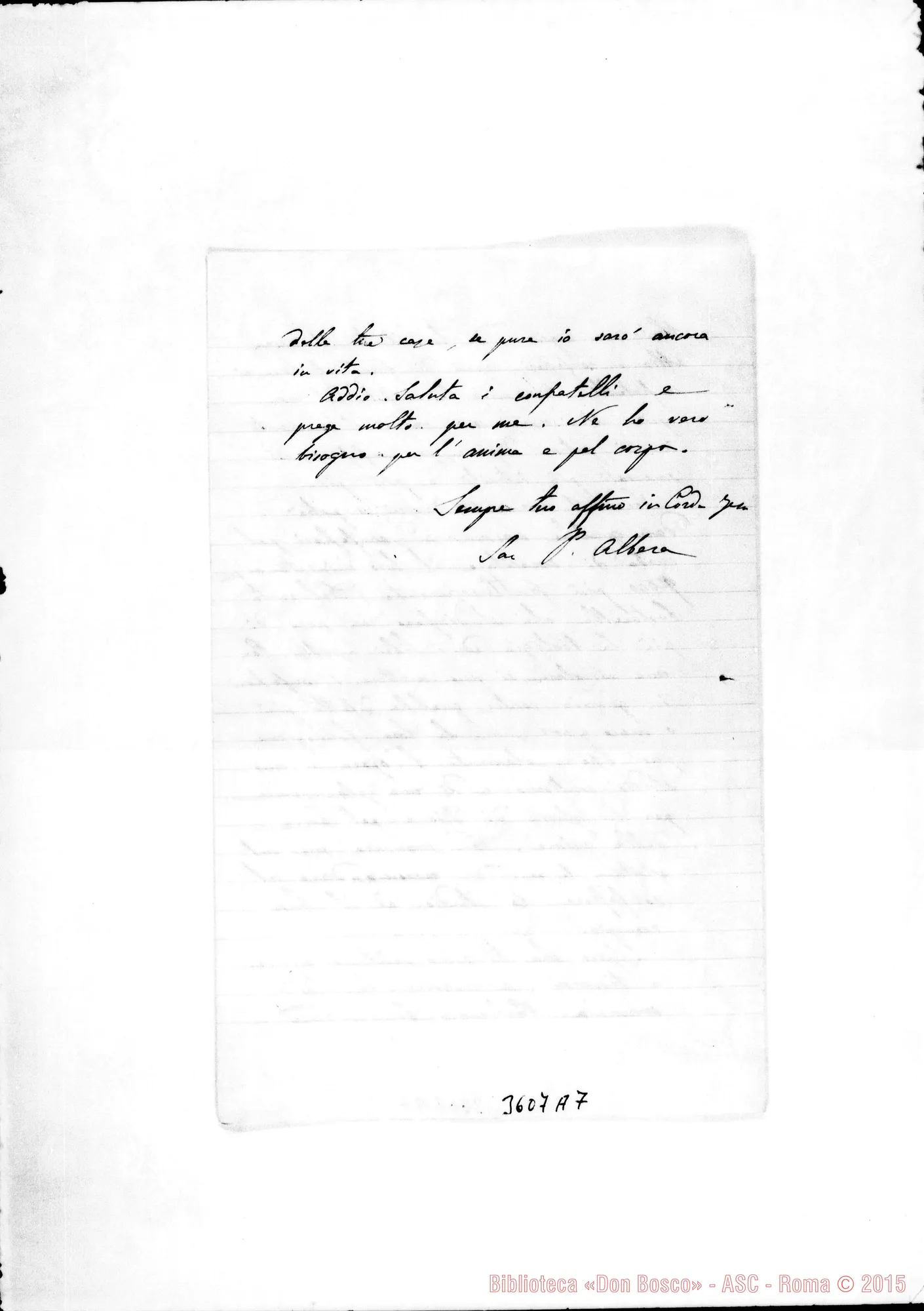 Fotogramma A 7 — Don Paolo Albera-Don Peretto. Torino, 18-06-1906