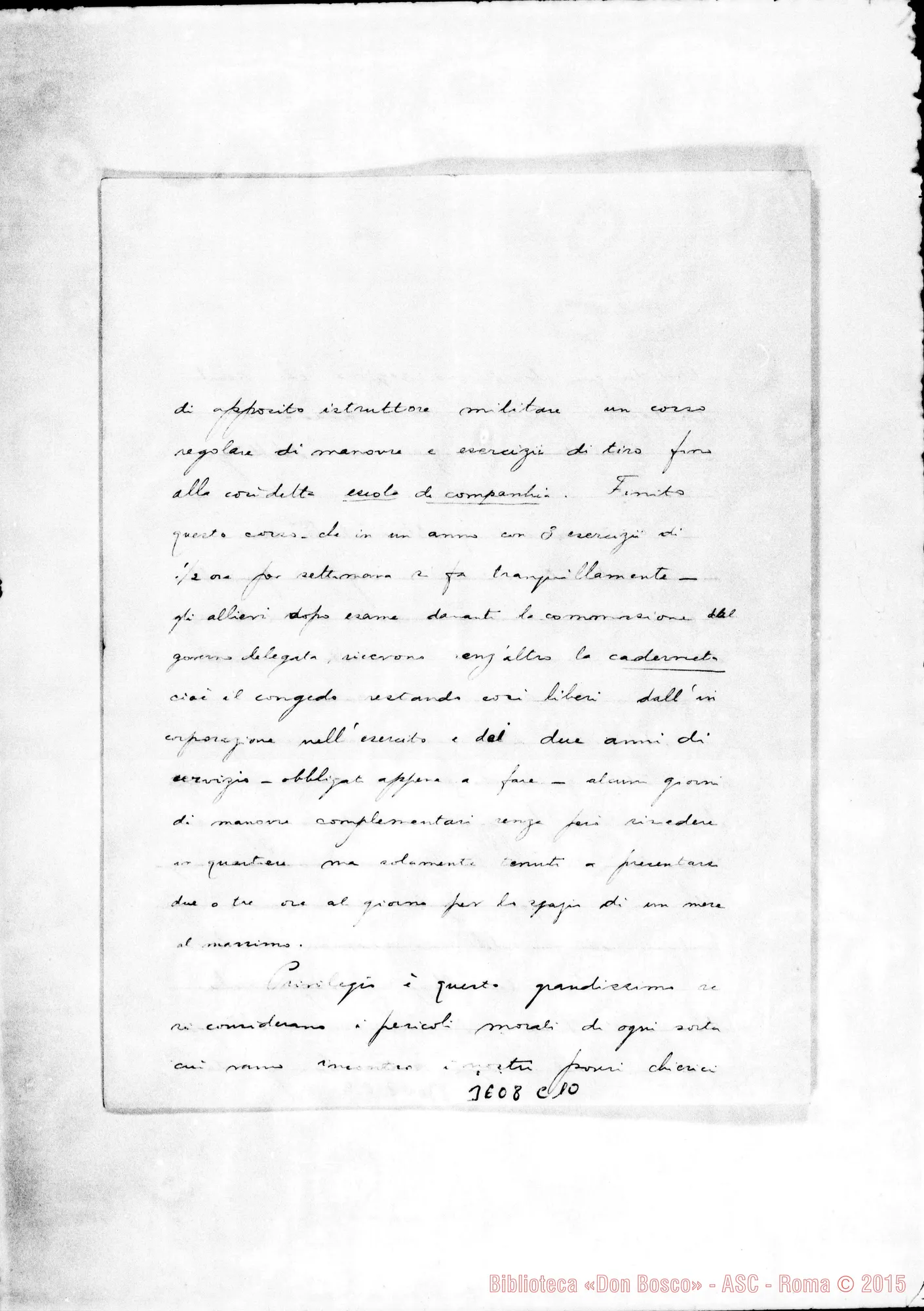 Fotogramma C 10 — Don Pietro Rota: Memorandum