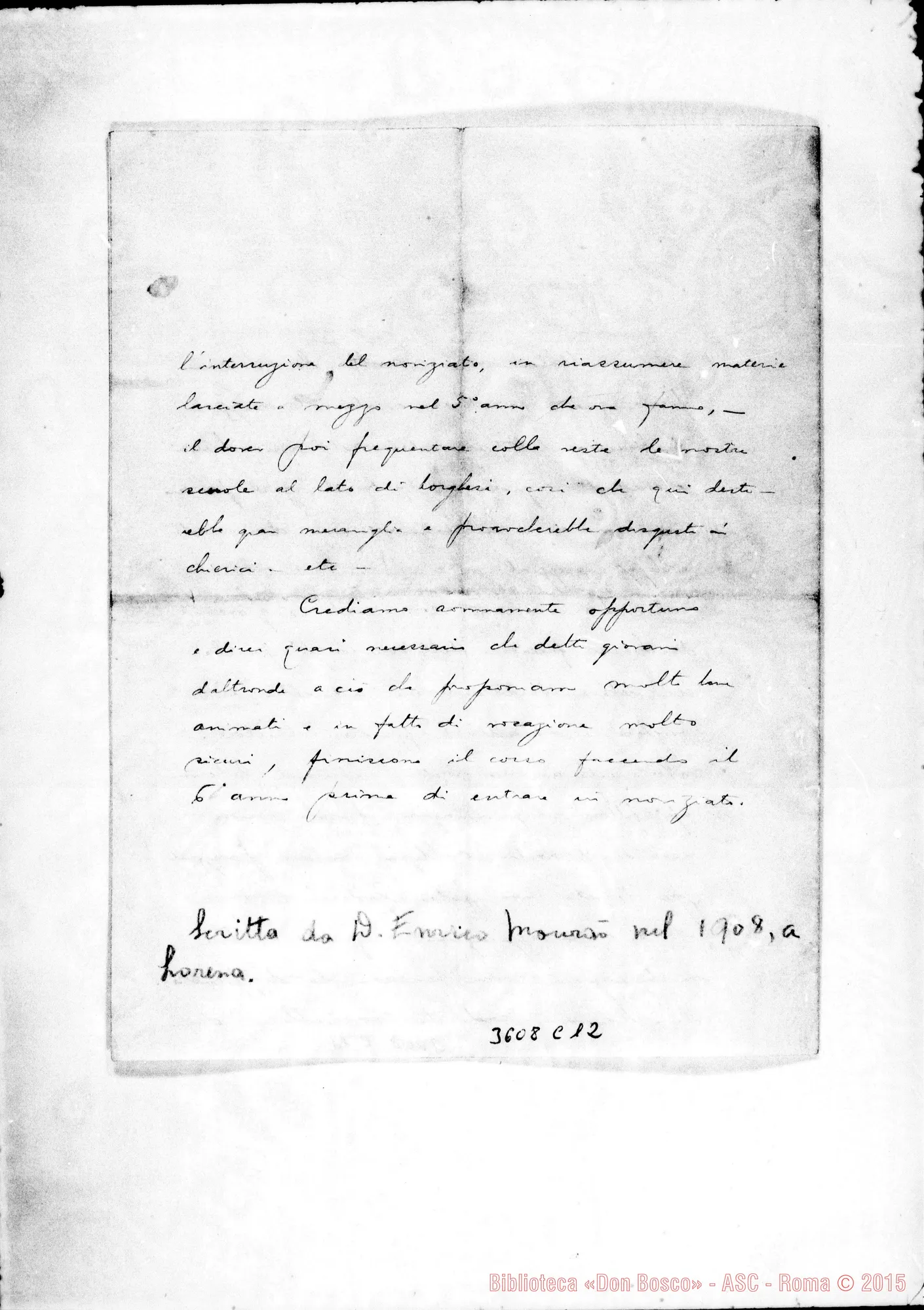 Fotogramma C 12 — Don Pietro Rota: Memorandum