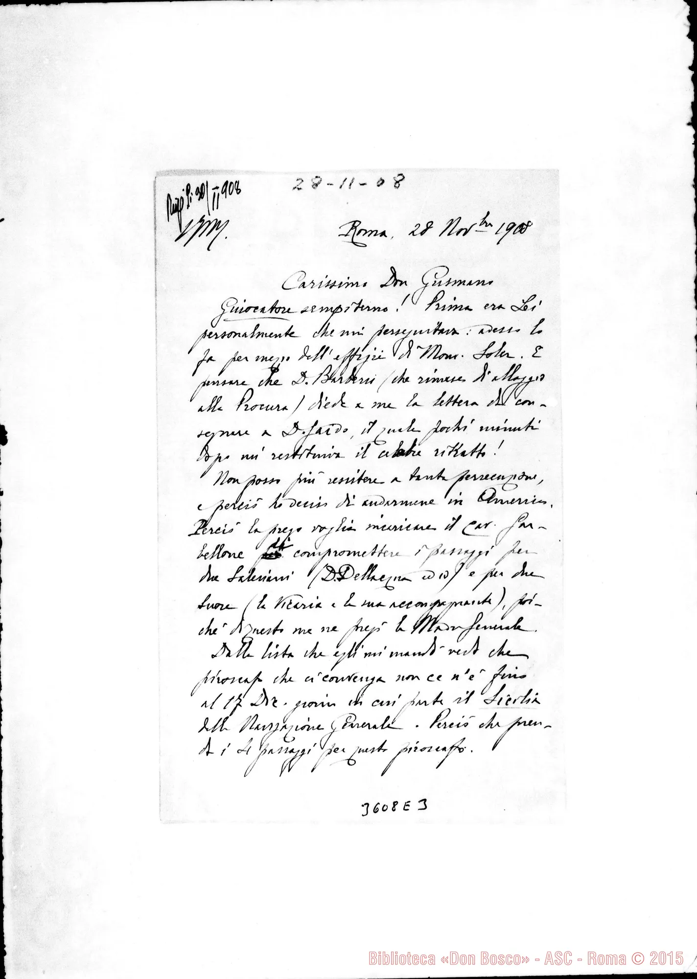 Fotogramma E 3 — Don Pietro Rota-Don Gusmano. Roma, 28-11-1908