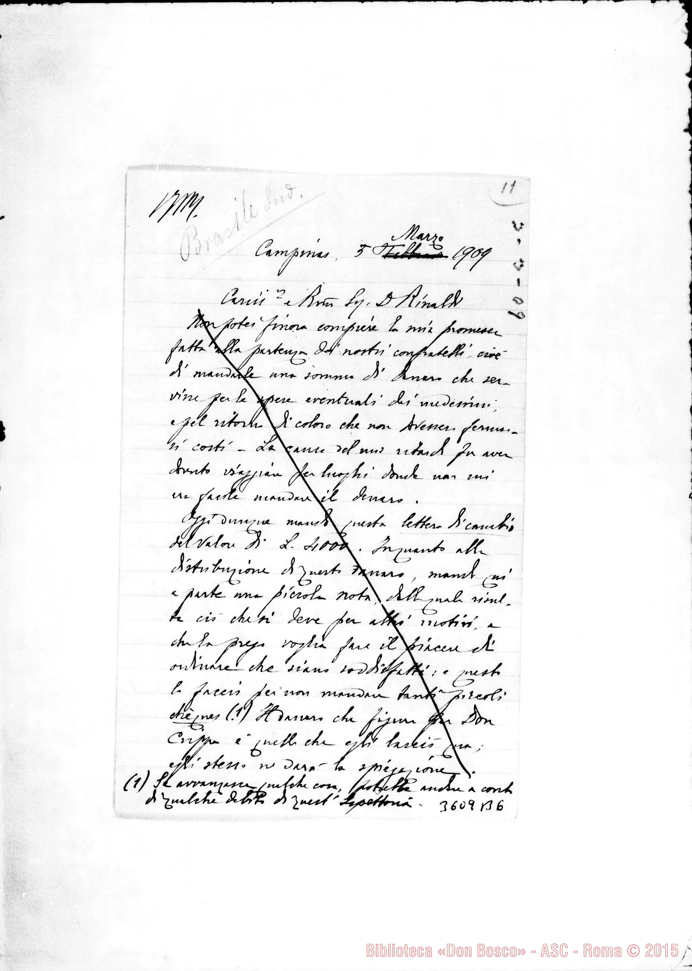 Fotogramma B 6 — Don Pietro Rota-Don Rinaldi. Campinas, 5-03-1909