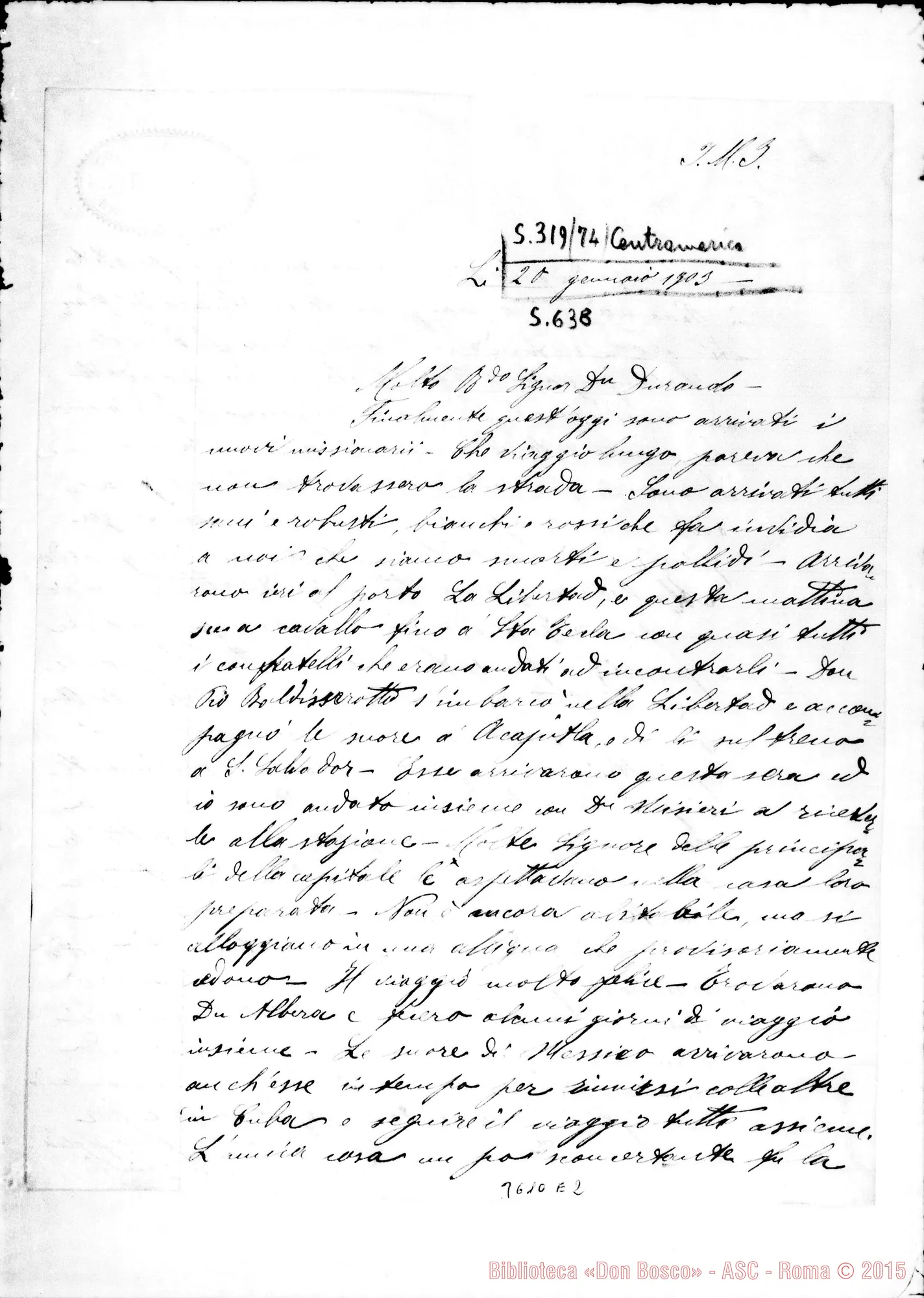 Fotogramma E 2 — Don Giuseppe Menichinelli-Don Durando, il 20-01-1903