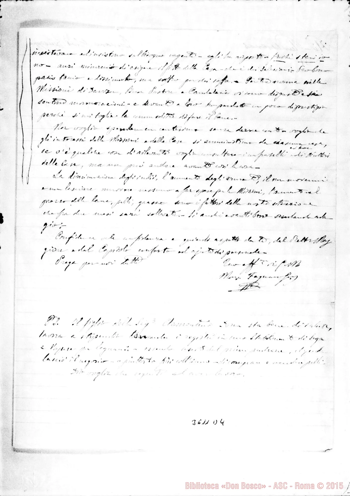 Fotogramma D 4 — Mons. Fagnano-Don Rinaldi. Puntarenas, 10-01-1904