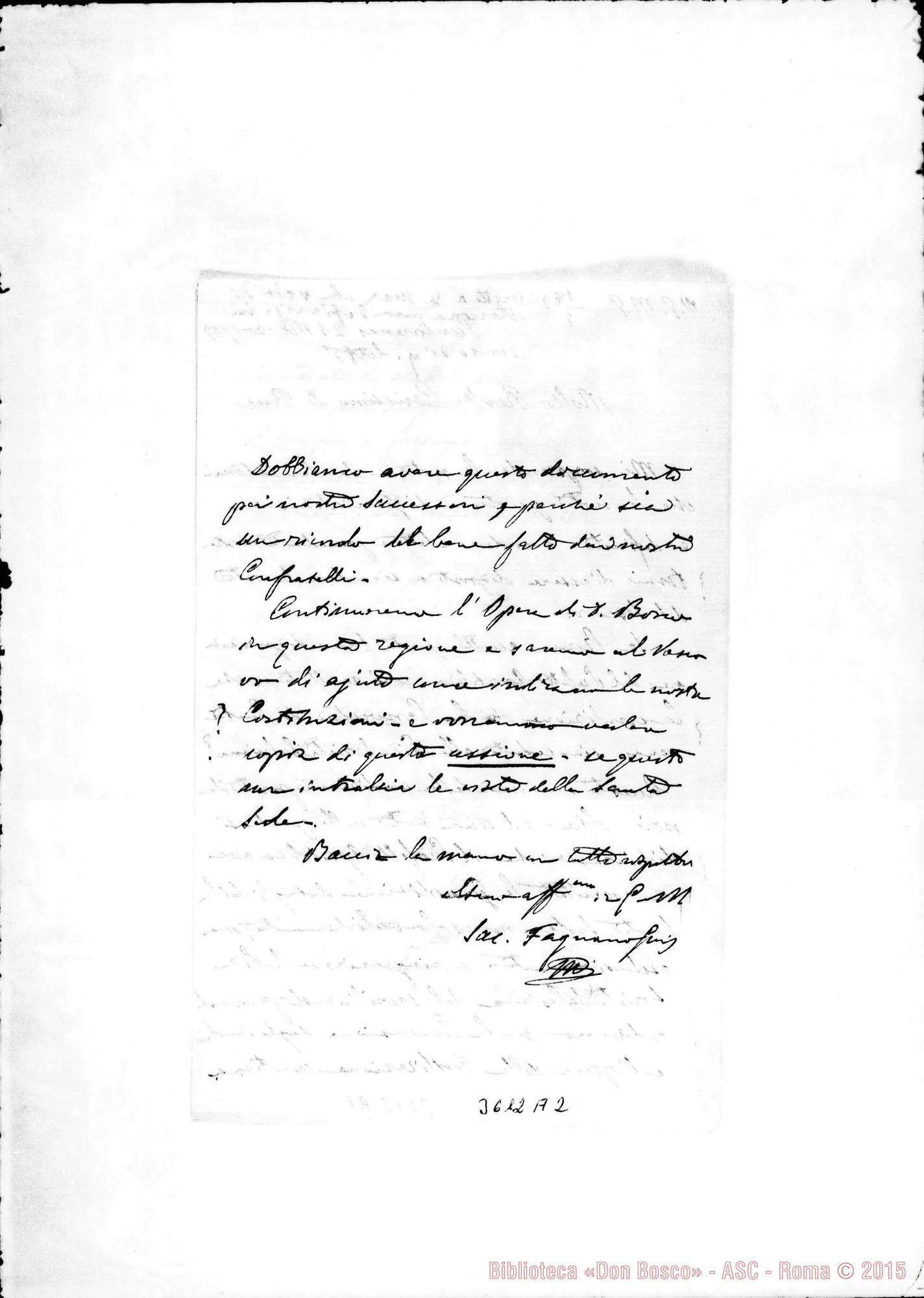 Fotogramma A 2 — Mons. Fagnano-Don Rua. Puntarenas, 21-03-1907