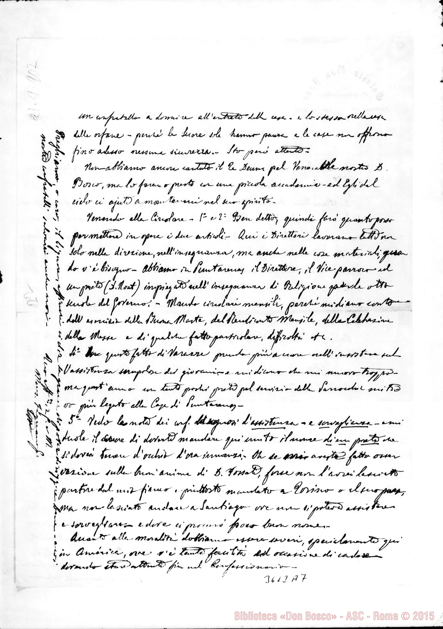 Fotogramma A 7 — Mons. Fagnano-Don Albera. Puntarenas, 21-09-1907