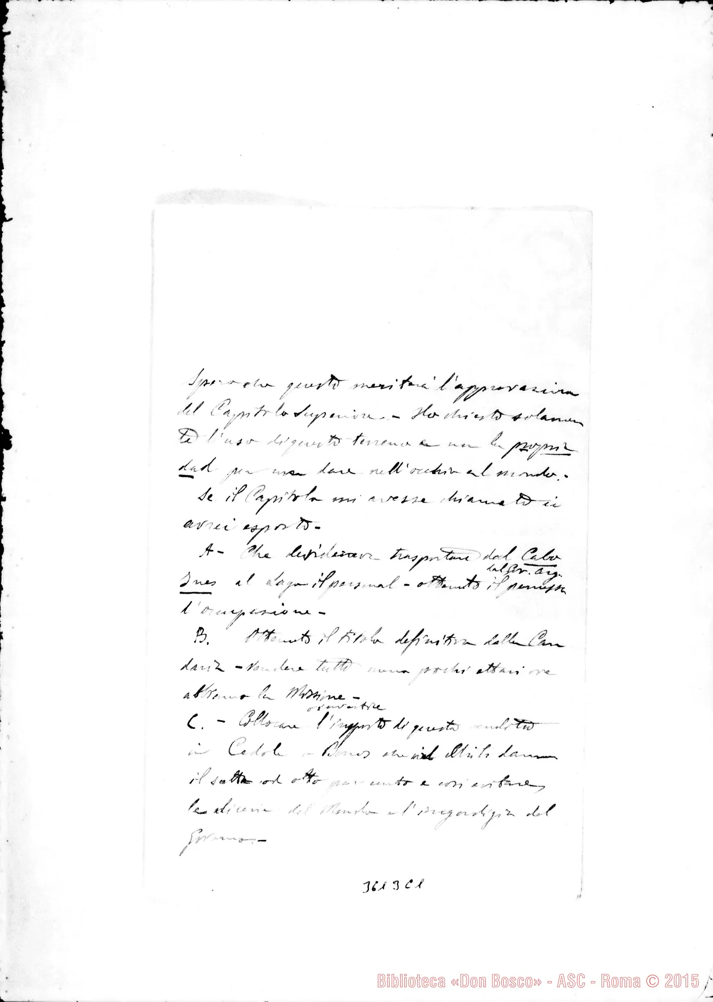 Fotogramma C 1 — Mons. Fagnano-Don Rinaldi. Puntarenas, 21-01-1910