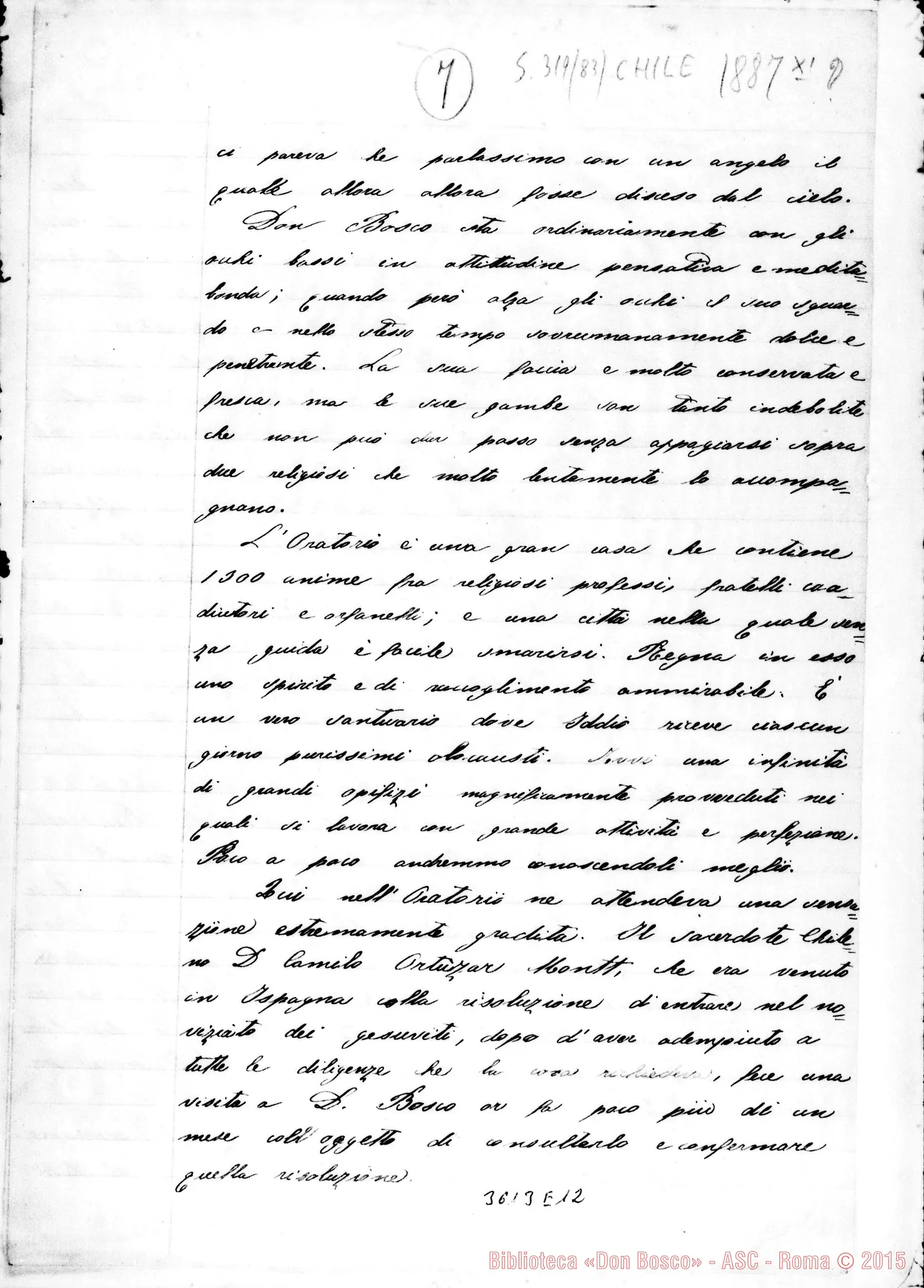 Fotogramma E 12 — Relazione dei funerali A Don Bosco. 1888