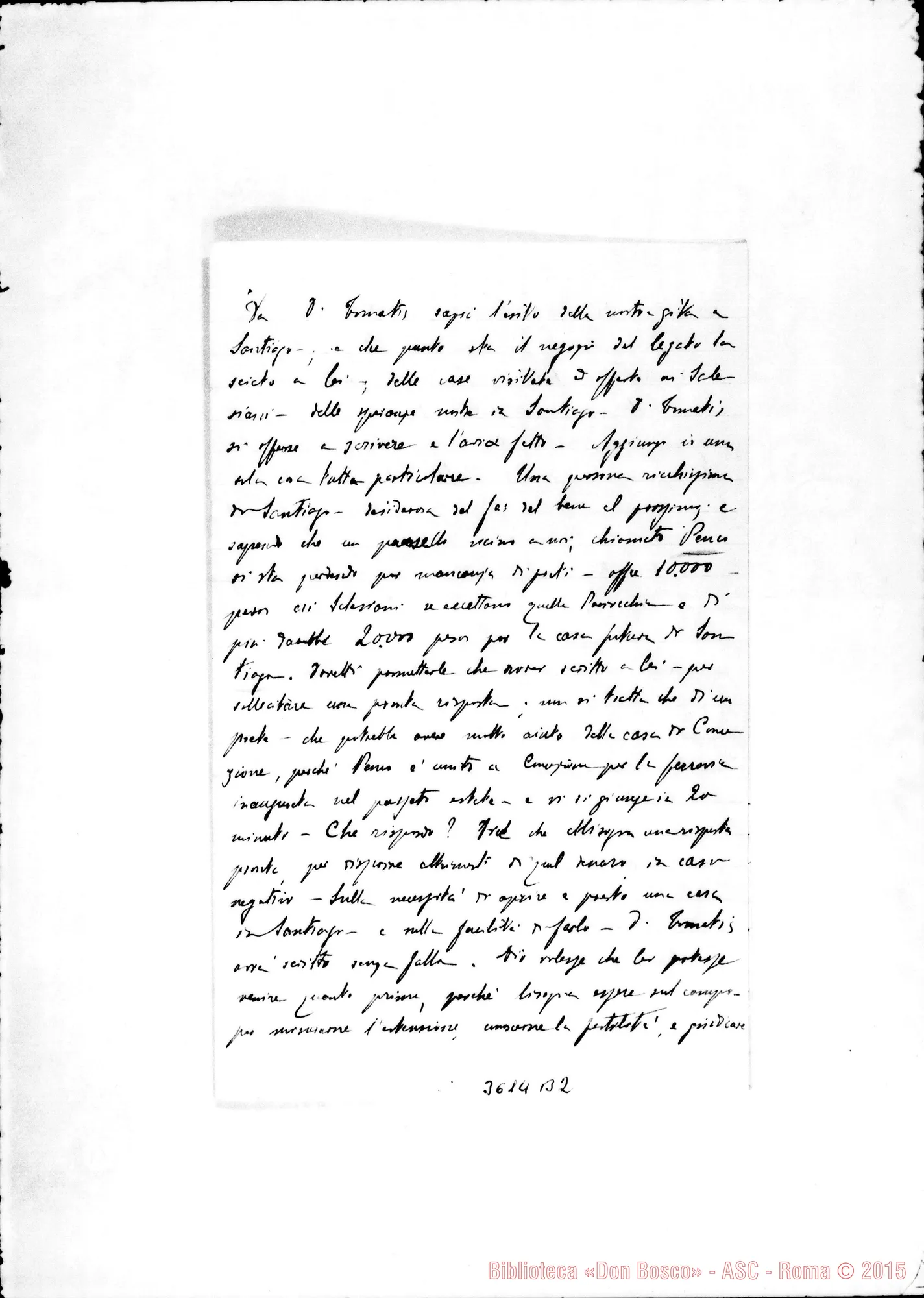 Fotogramma B 2 — Don Evasio Rabagliati-Carissimo Padre. Concepción, 29-05-1889