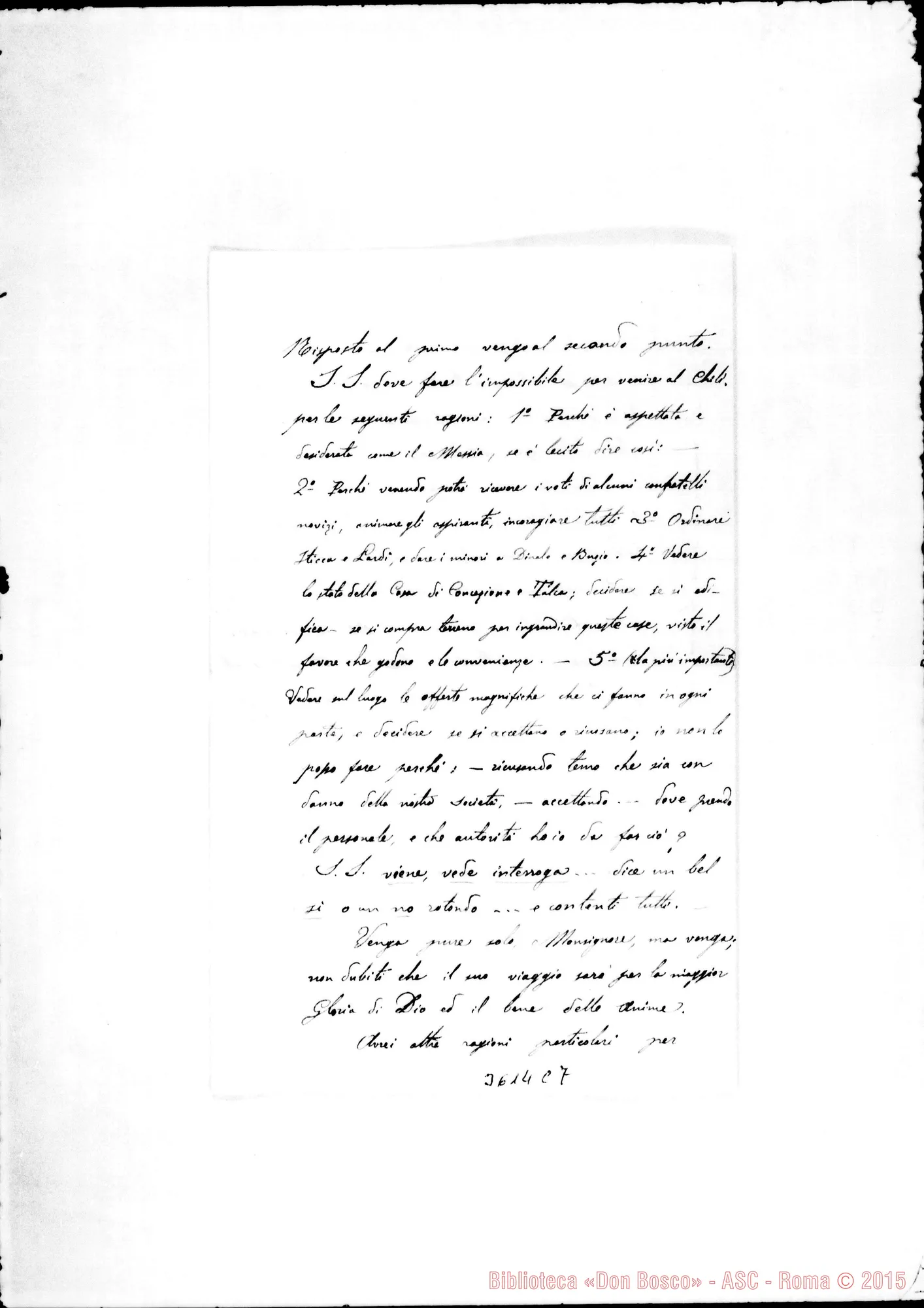 Fotogramma C 7 — Don Domenico Tomatis-Mons. Cagliero. Talea, 4-09-1889
