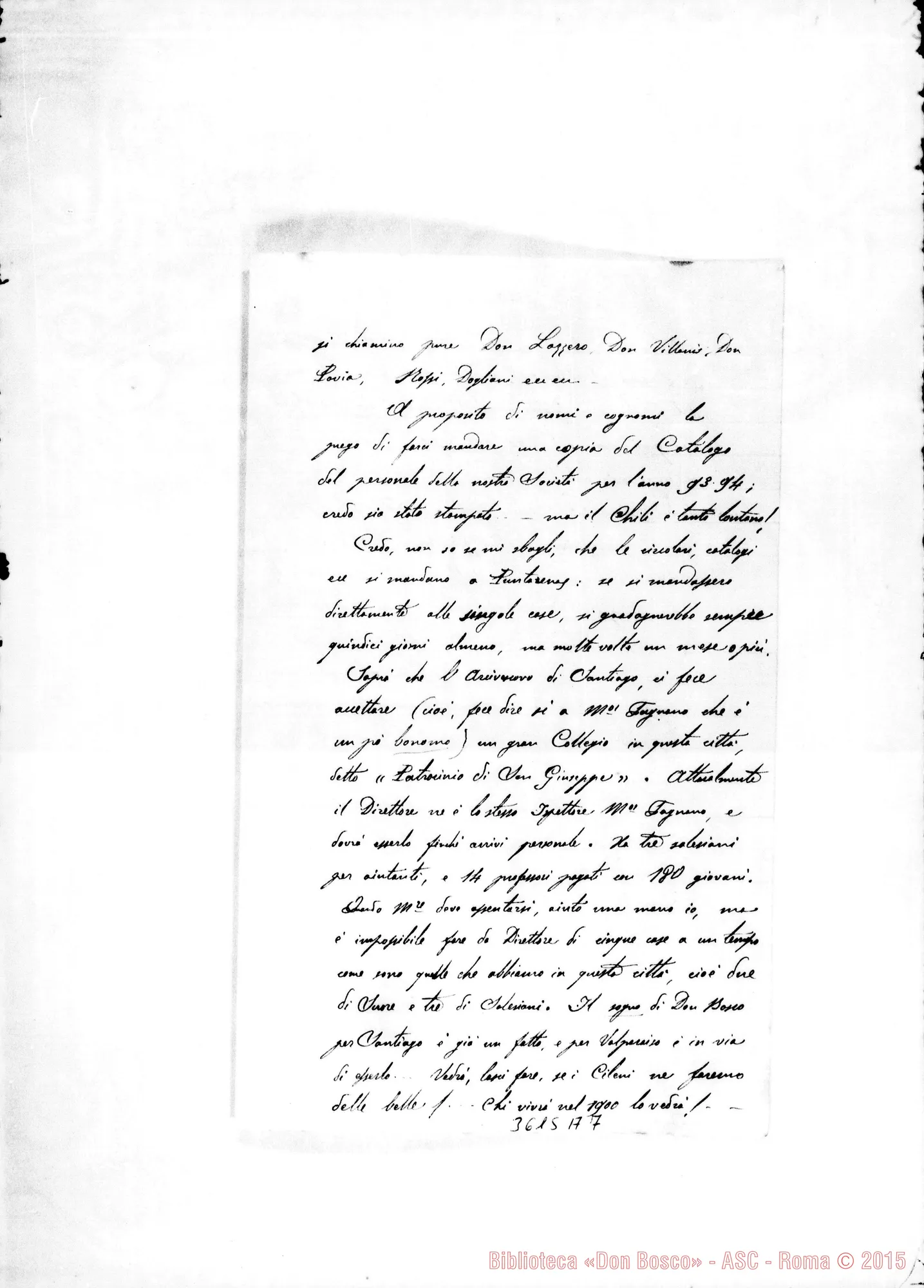 Fotogramma A 7 — Don Tomatis-Don Lazzero. Santiago, 23-04-1894