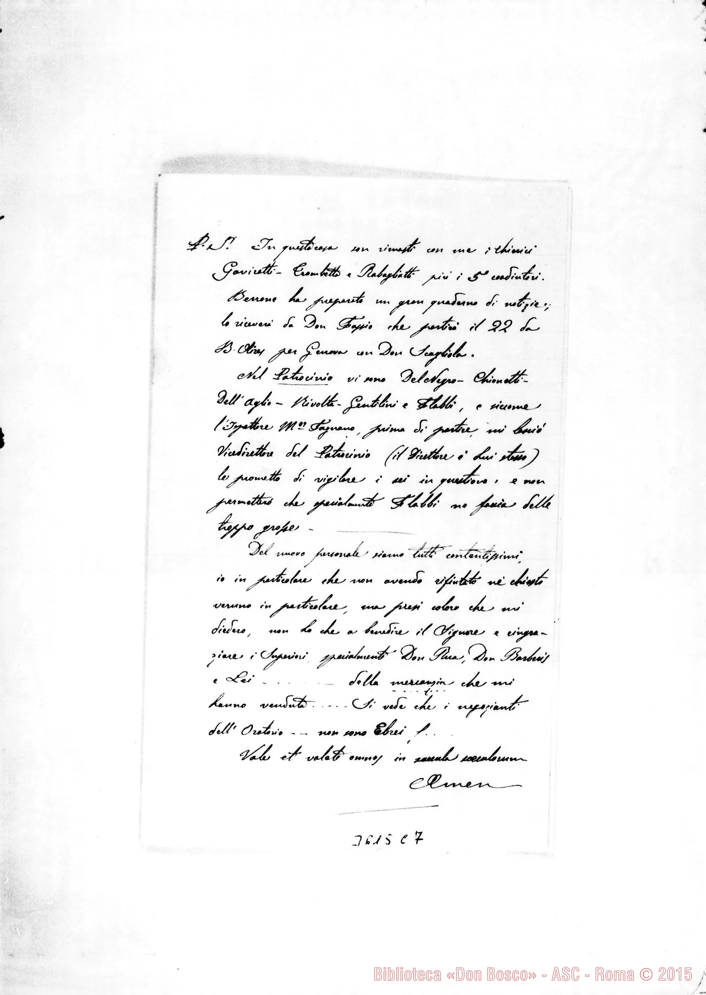 Fotogramma C 7 — Don Tomatis-Don Lazzero. Santiago, 10-02-1895
