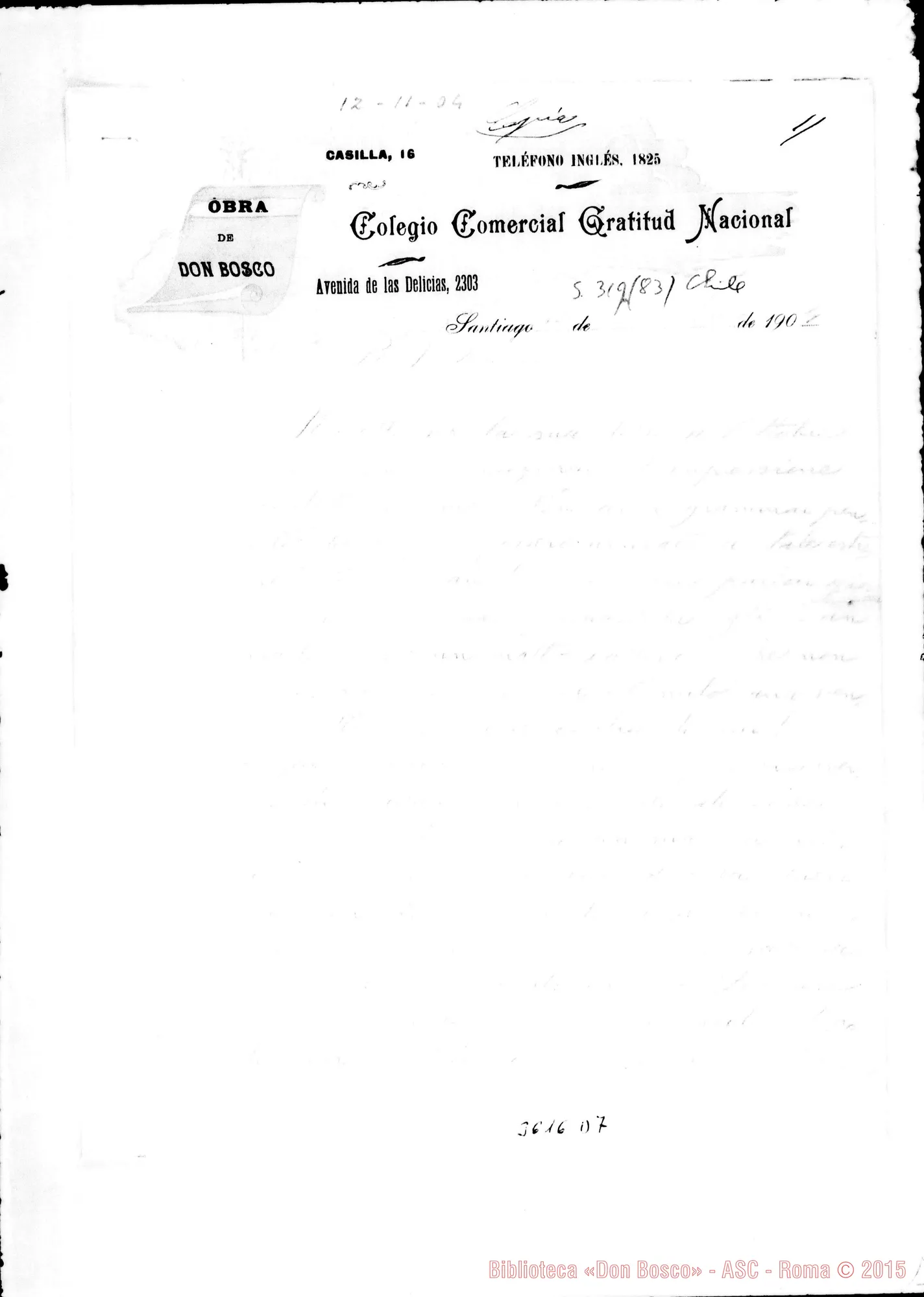 Fotogramma D 7 — Don Turriccia-Ispettore. Santiago, 12-11-1904