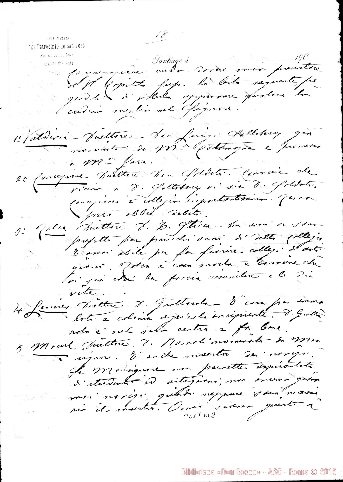 Fotogramma B 2 — Don Luigi Costamagna. Santiago, 24-10-1905