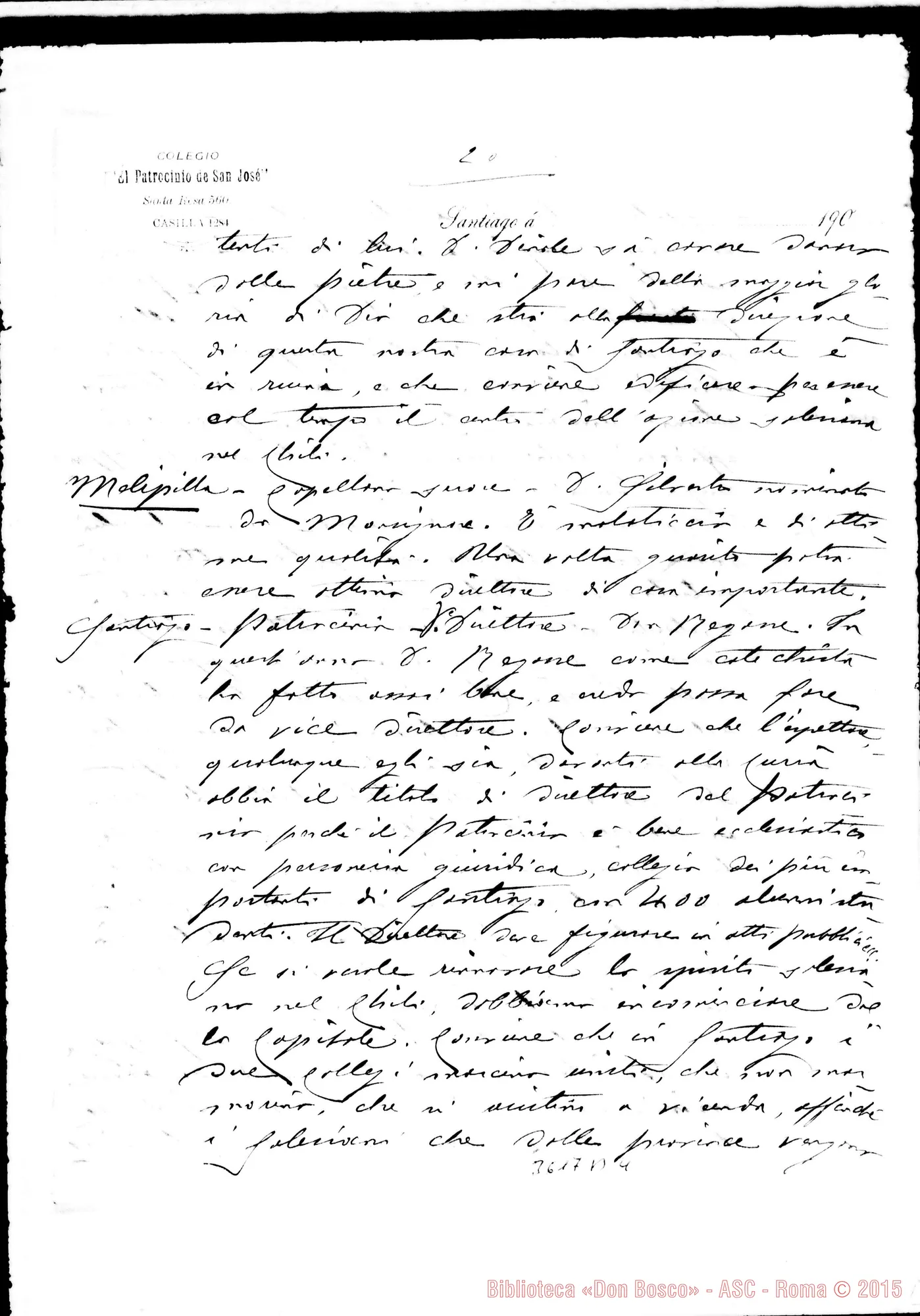 Fotogramma B 4 — Don Luigi Costamagna. Santiago, 24-10-1905