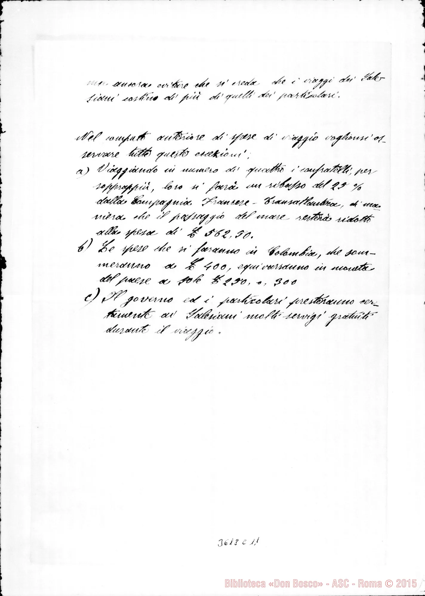 Fotogramma C 11 — Joaquín Vélez-Don Rua, il 4-05-1889. Estratto di lettera