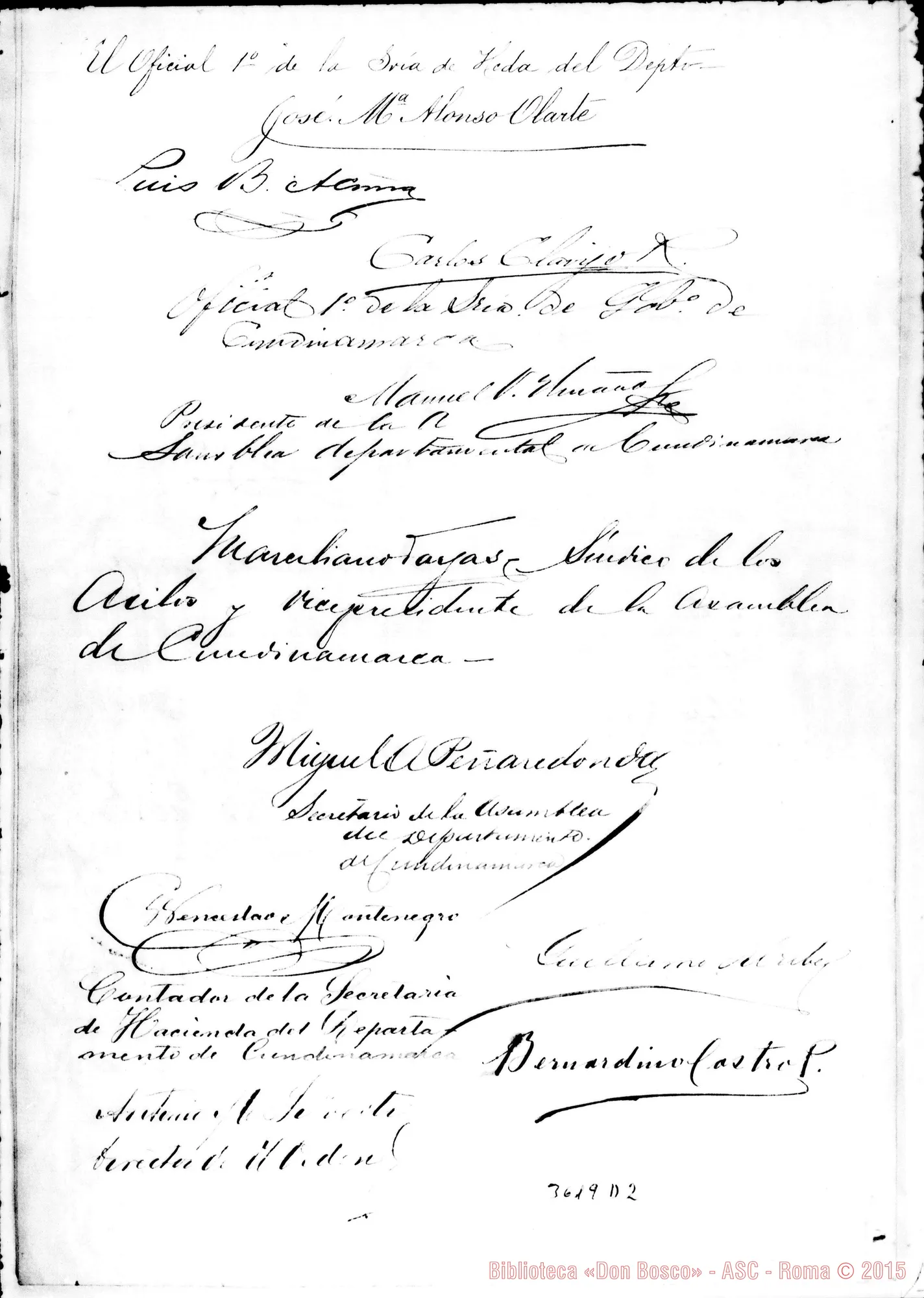 Fotogramma D 2 — Lettera collettiva-Don Rua. Bogotá, 24-05-1889 All. minuta di risposta
