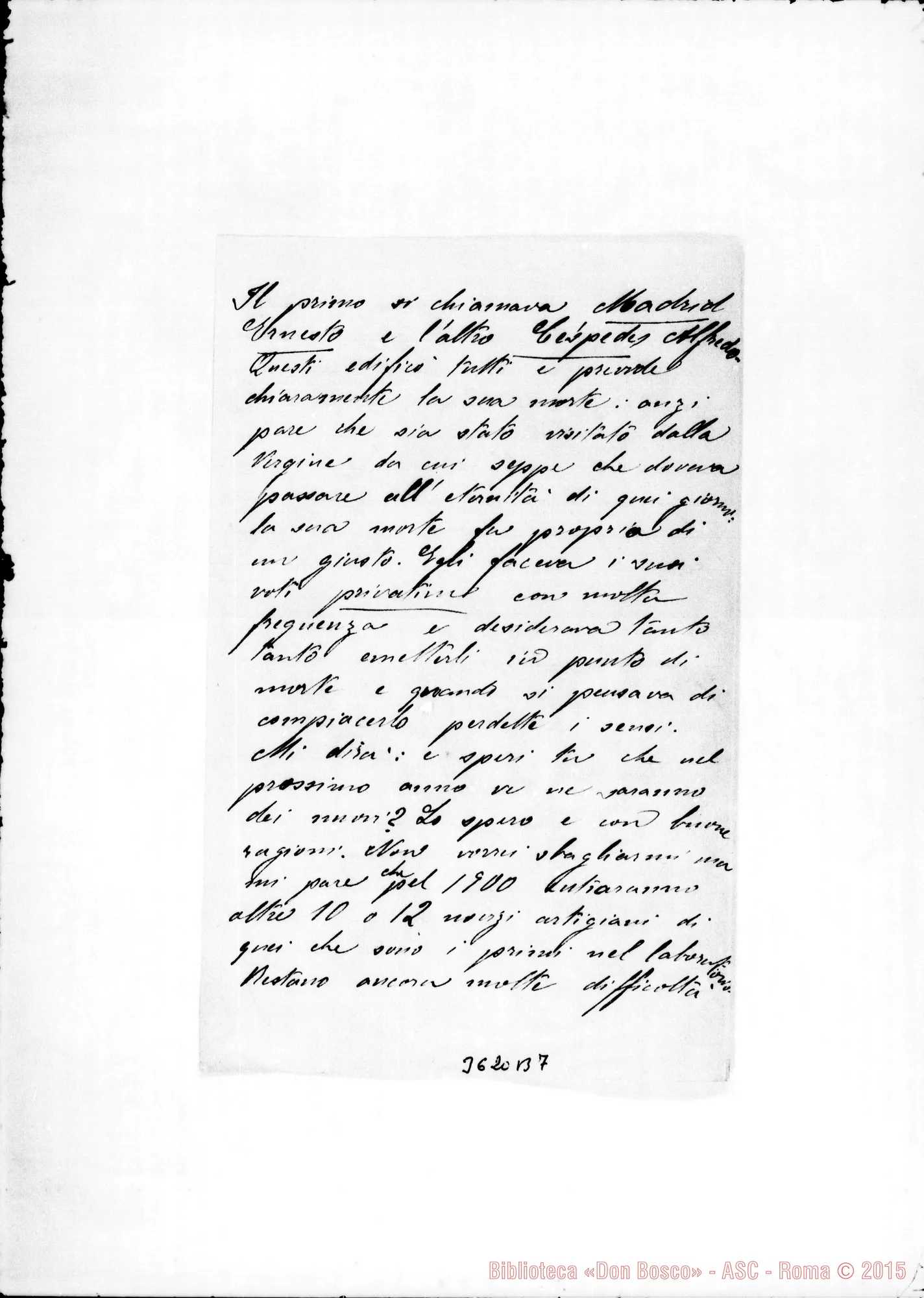 Fotogramma B 7 — Silvestro Rabagliati-Don Barberis. Bogotá, 12-10-1899