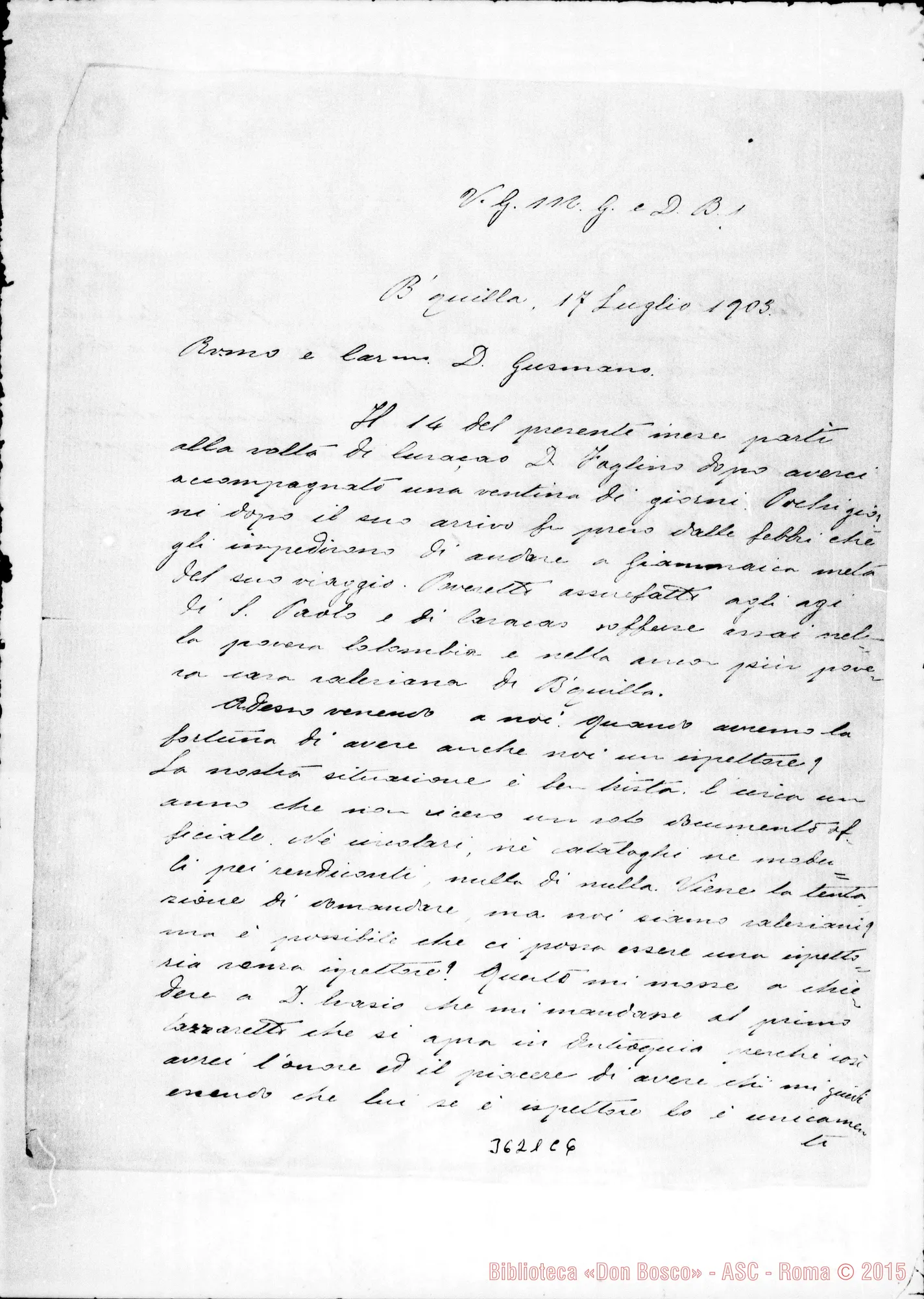 Fotogramma C 6 — Don Ernesto Briata-Don Gusmano. Barranquilla, 17-07-1903