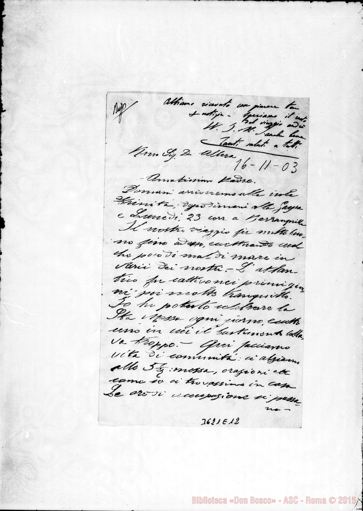 Fotogramma E 12 — Don Aime Antonio-Don Albera. Venezuela, 16-11-1903