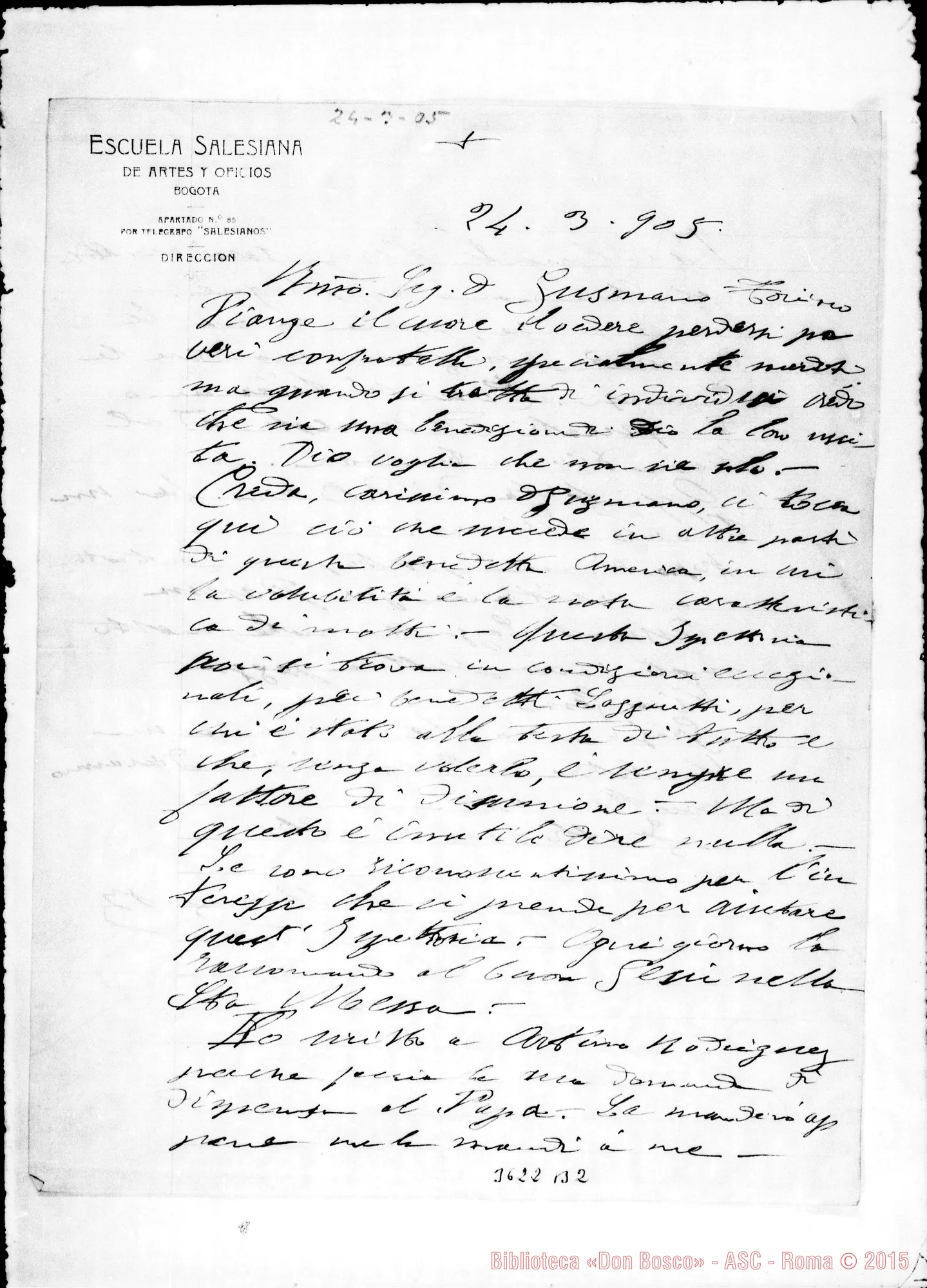 Fotogramma B 2 — Don Aime-Don Gusmano. Bogotá, 24-03-1905
